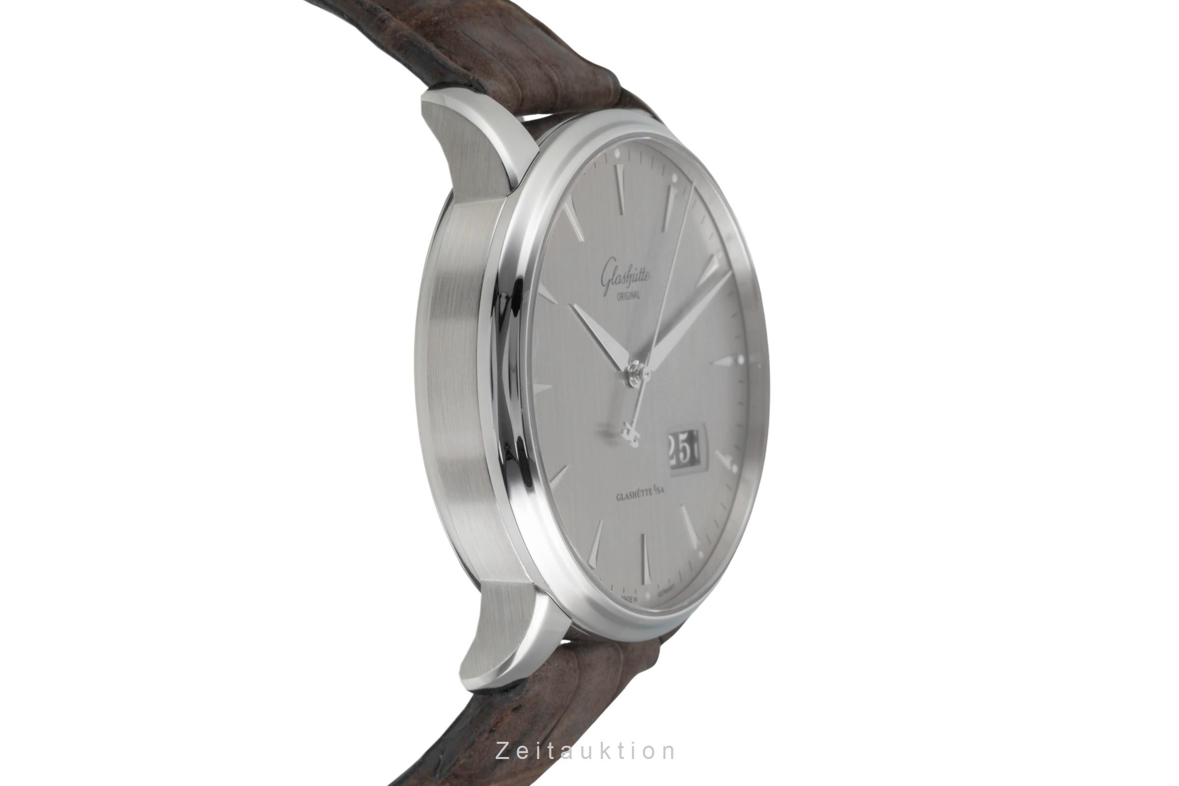 Glashütte Senator acero automático reloj para caballeros 1-36-03-03-02-31 LP: 10700EUR  [2604282]