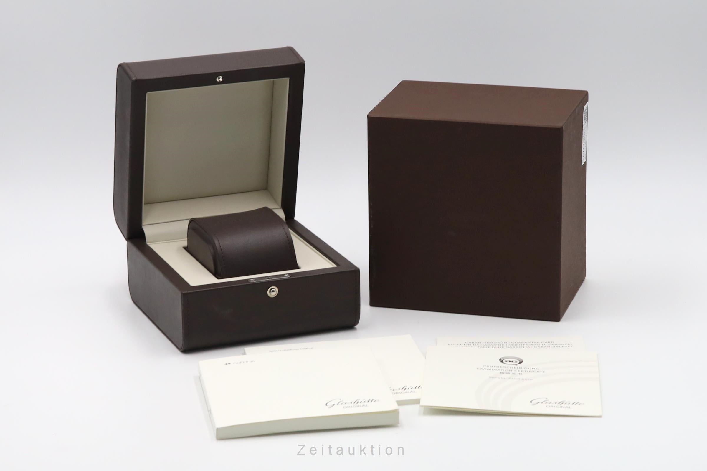 Glashütte Senator acero automático reloj para caballeros 1-36-03-03-02-31 LP: 10700EUR  [2604282]