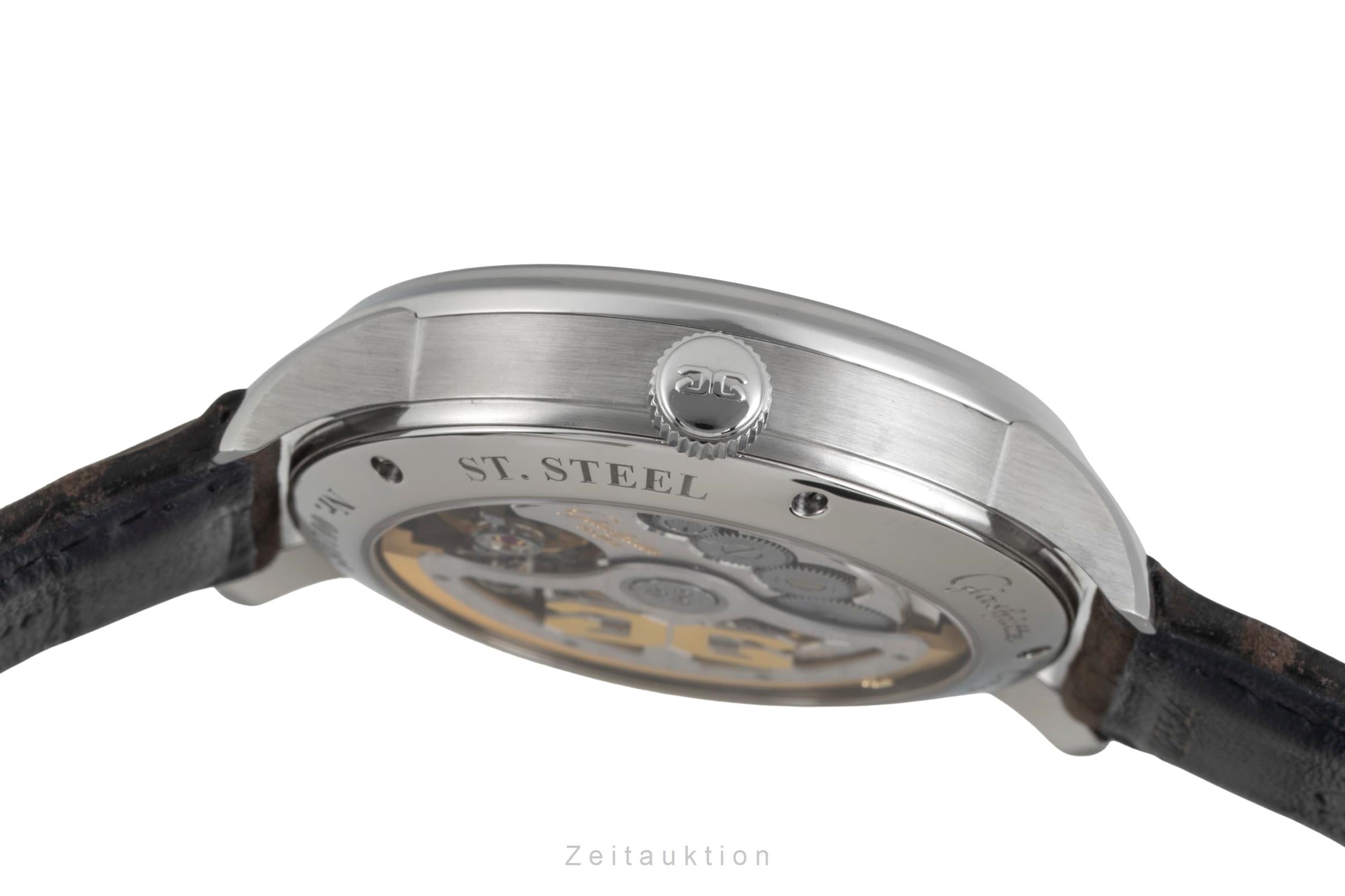 Glashütte Senator acero automático reloj para caballeros 1-36-03-03-02-31 LP: 10700EUR  [2604282]