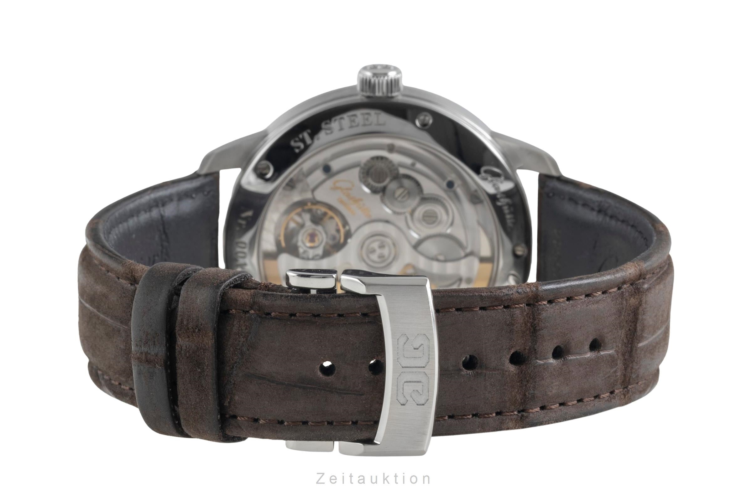 Glashütte Senator acero automático reloj para caballeros 1-36-03-03-02-31 LP: 10700EUR  [2604282]