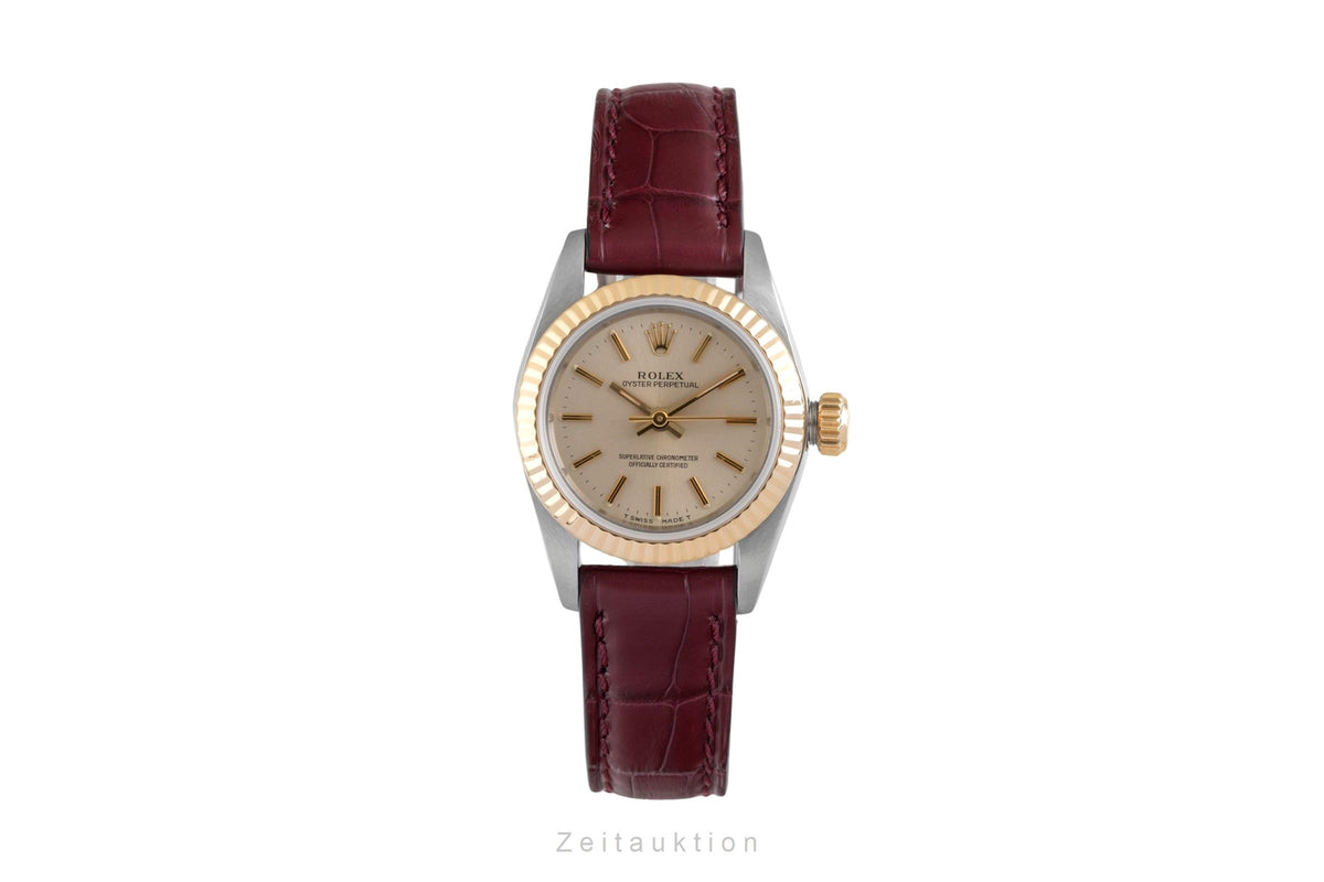 Rolex Oyster Perpetual acciaio / oro automatismo orologio da donna 67193  [2604285]