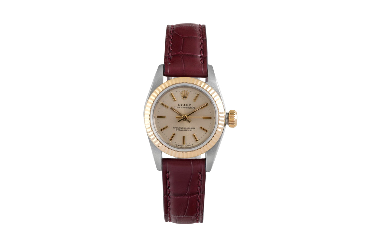Rolex Oyster Perpetual acier / or  automatique montre pour femmes 67193  [2604285]