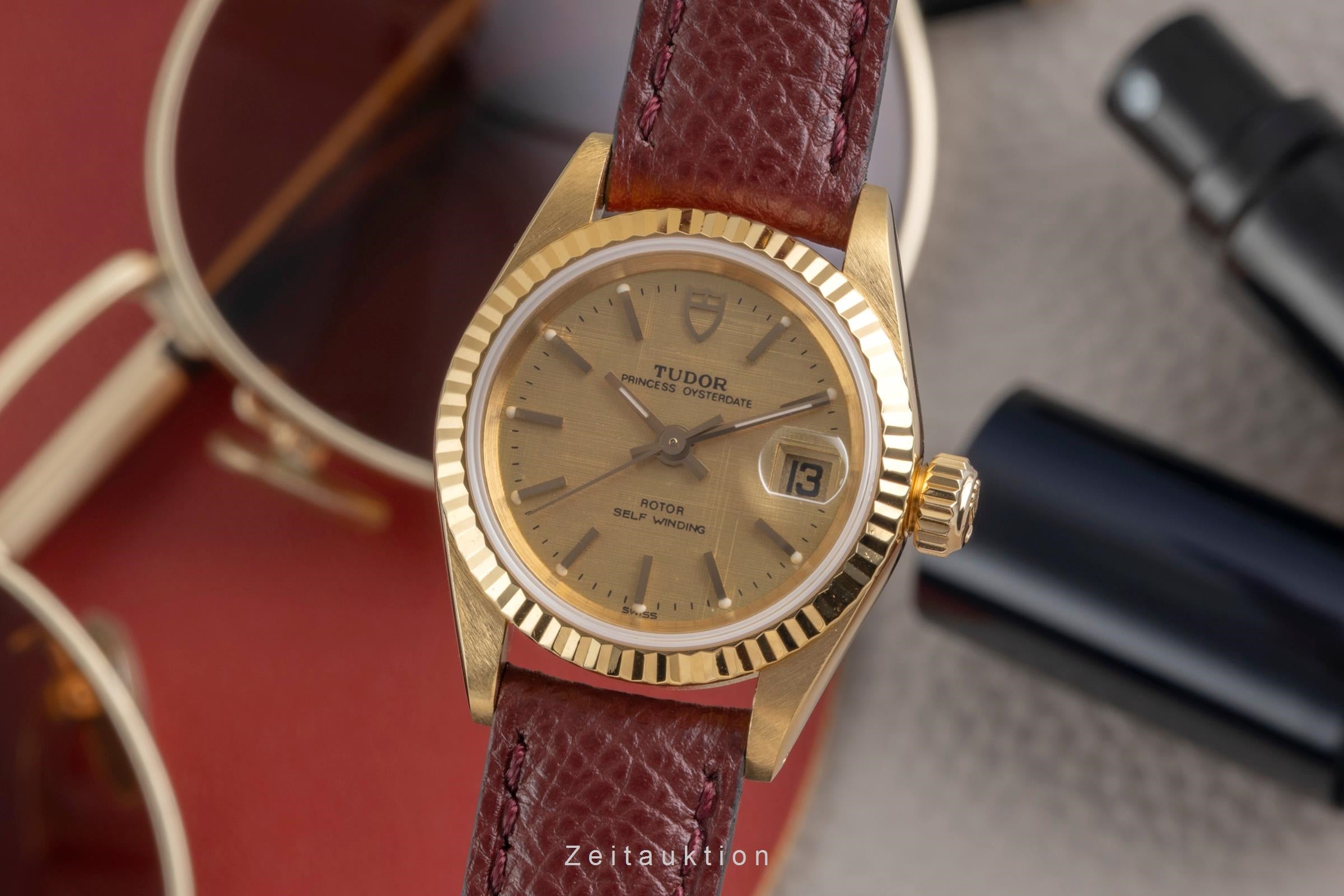 Tudor Princess Oysterdate vergoldet Automatik Ref. 92411N Rolex Case Klassiker [2604286]