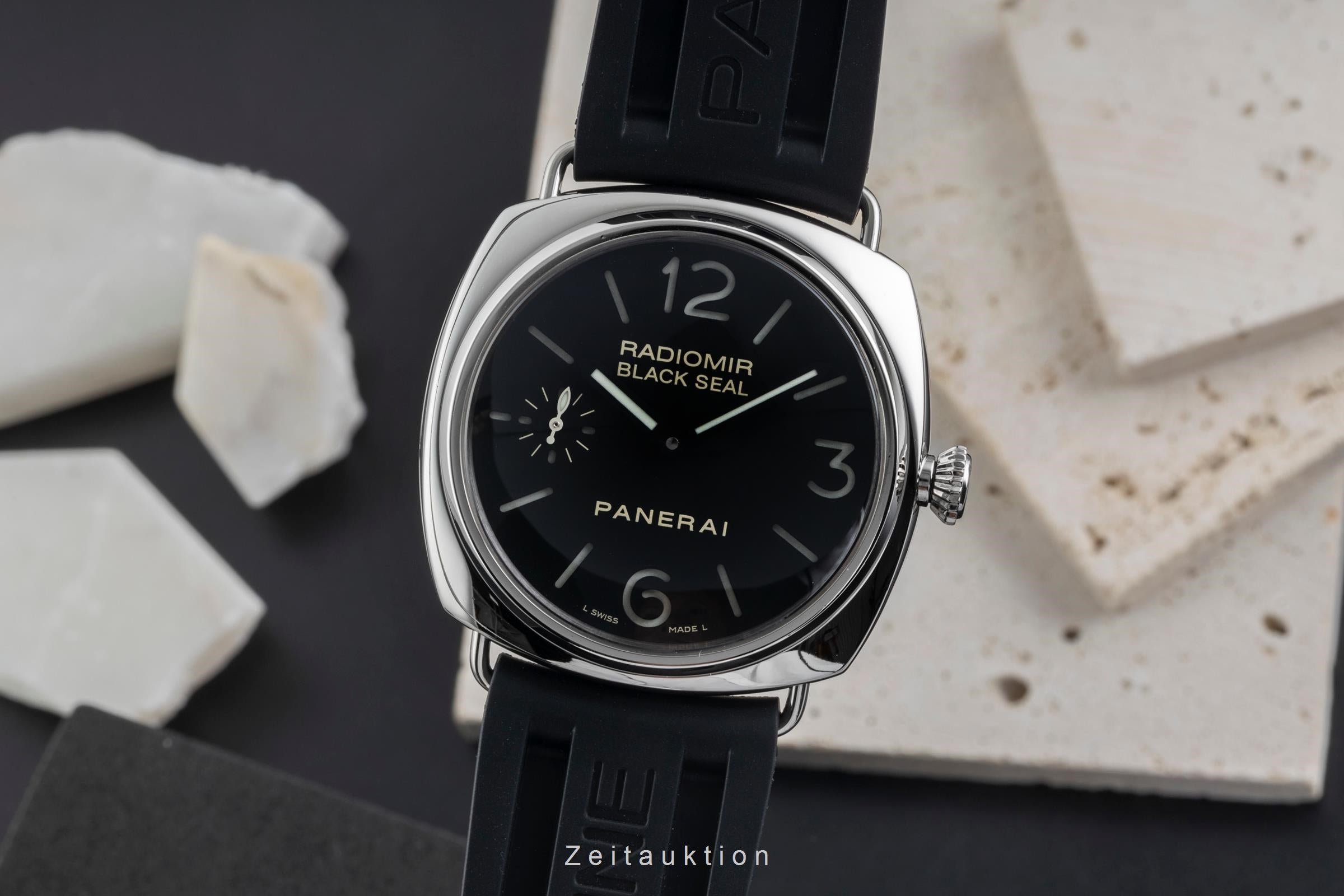 Panerai Radiomir Black Seal Handaufzug Edelstahl Ref. PAM00183 B&P 2006 [2604291]