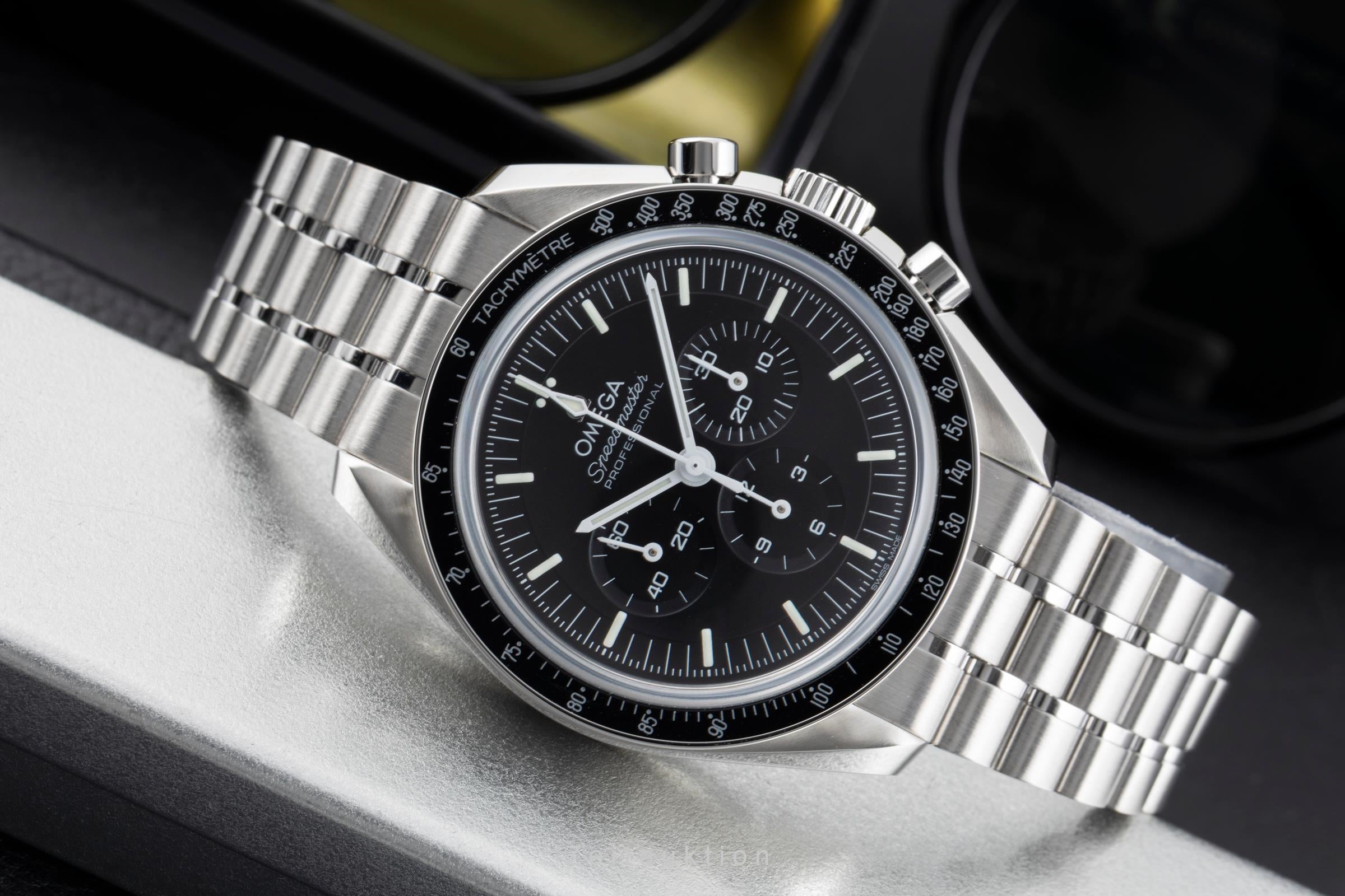 Omega Speedmaster Moonwatch cronografo acciaio carica manuale orologio da uomo 310.30.42.50.01.002 LP: 8700EUR  [2604293]