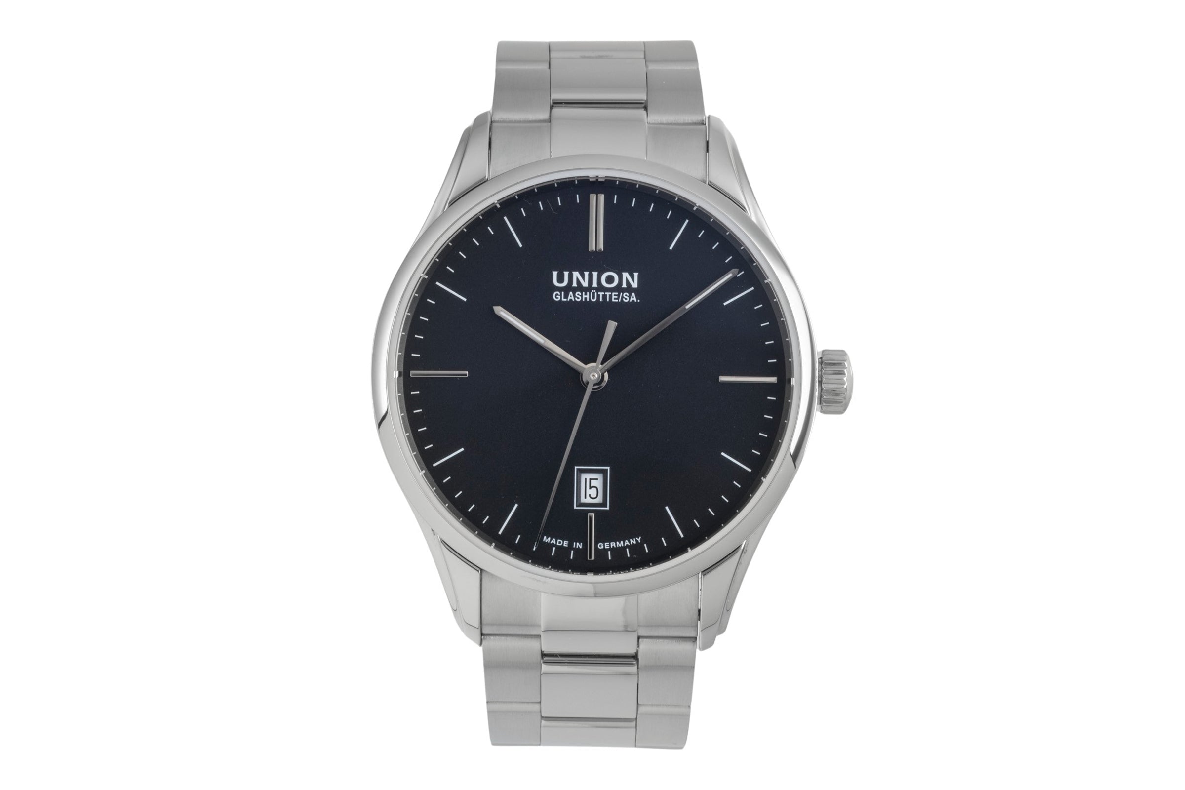 Union Glashütte Viro acciaio automatismo orologio da uomo D011.407.11.051.00 LP: 1980EUR  [2604294]