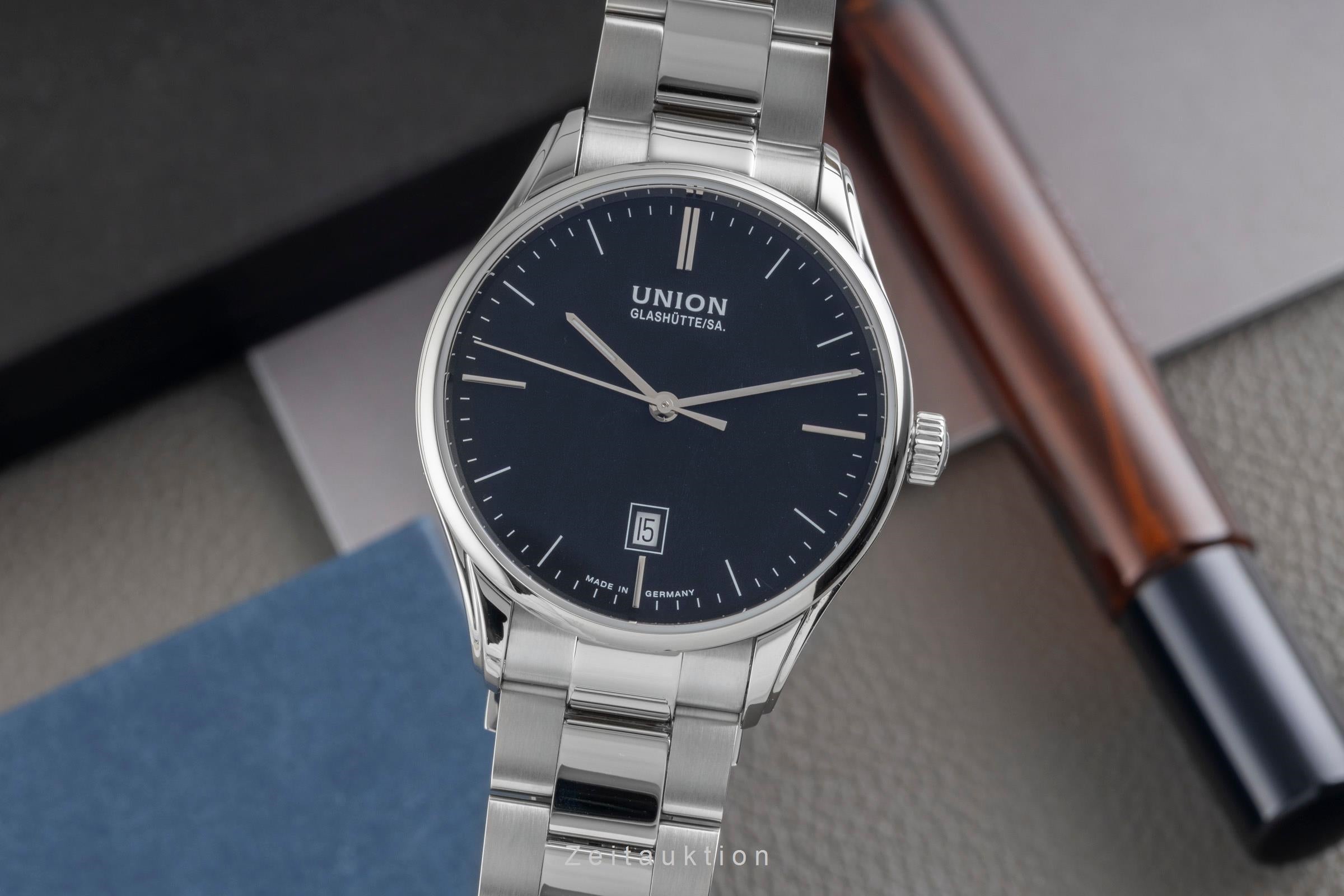 Union Glashütte Viro steel automatic men's watch D011.407.11.051.00 LP: 1980EUR  [2604294]