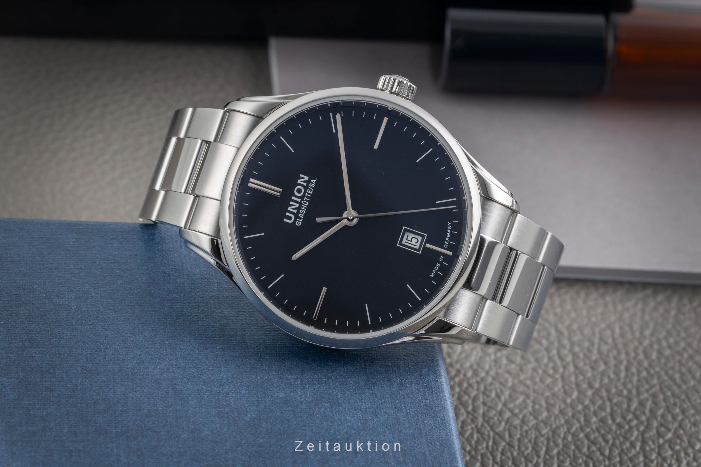Union Glashütte Viro steel automatic men's watch D011.407.11.051.00 LP: 1980EUR  [2604294]