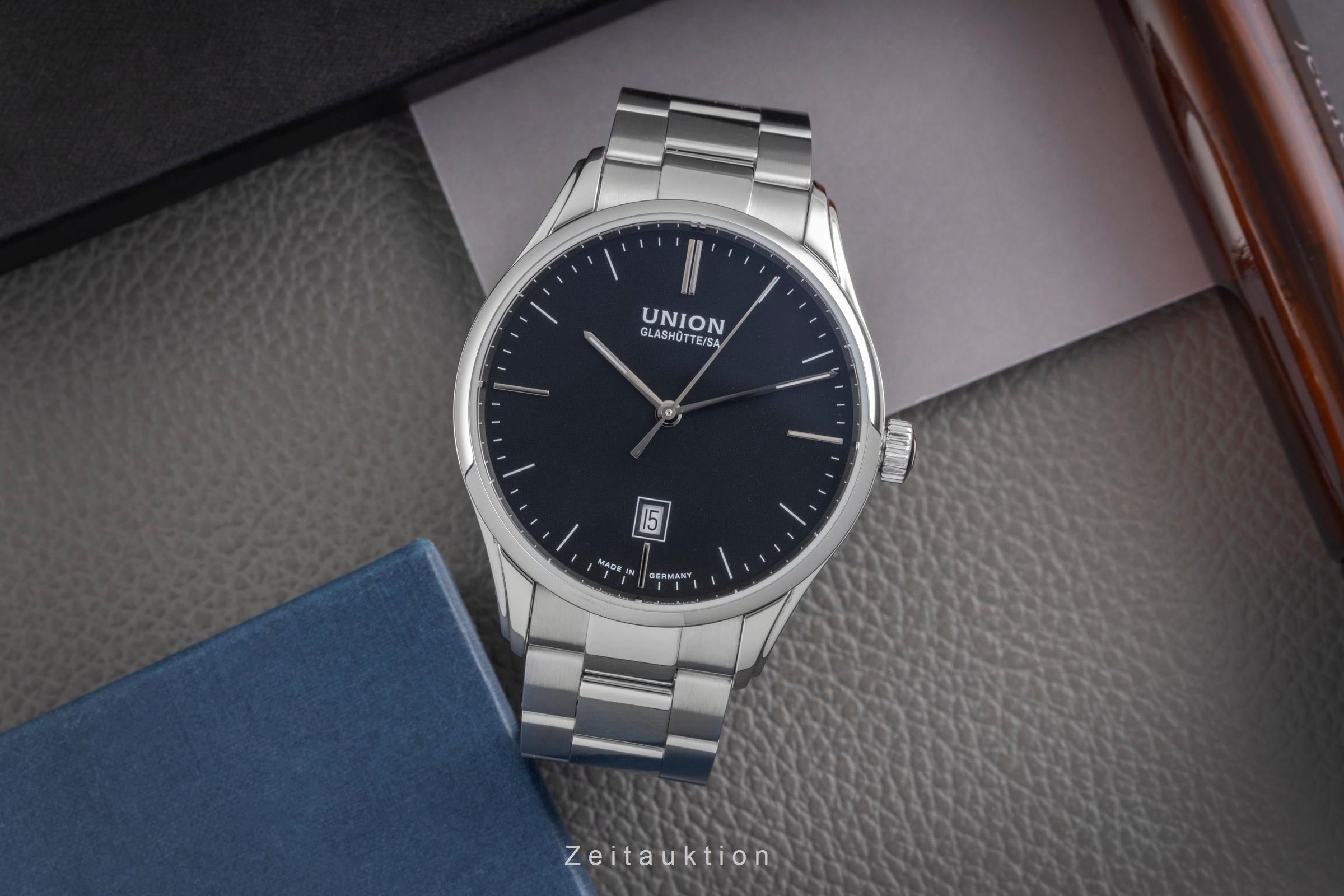Union Glashütte Viro steel automatic men's watch D011.407.11.051.00 LP: 1980EUR  [2604294]