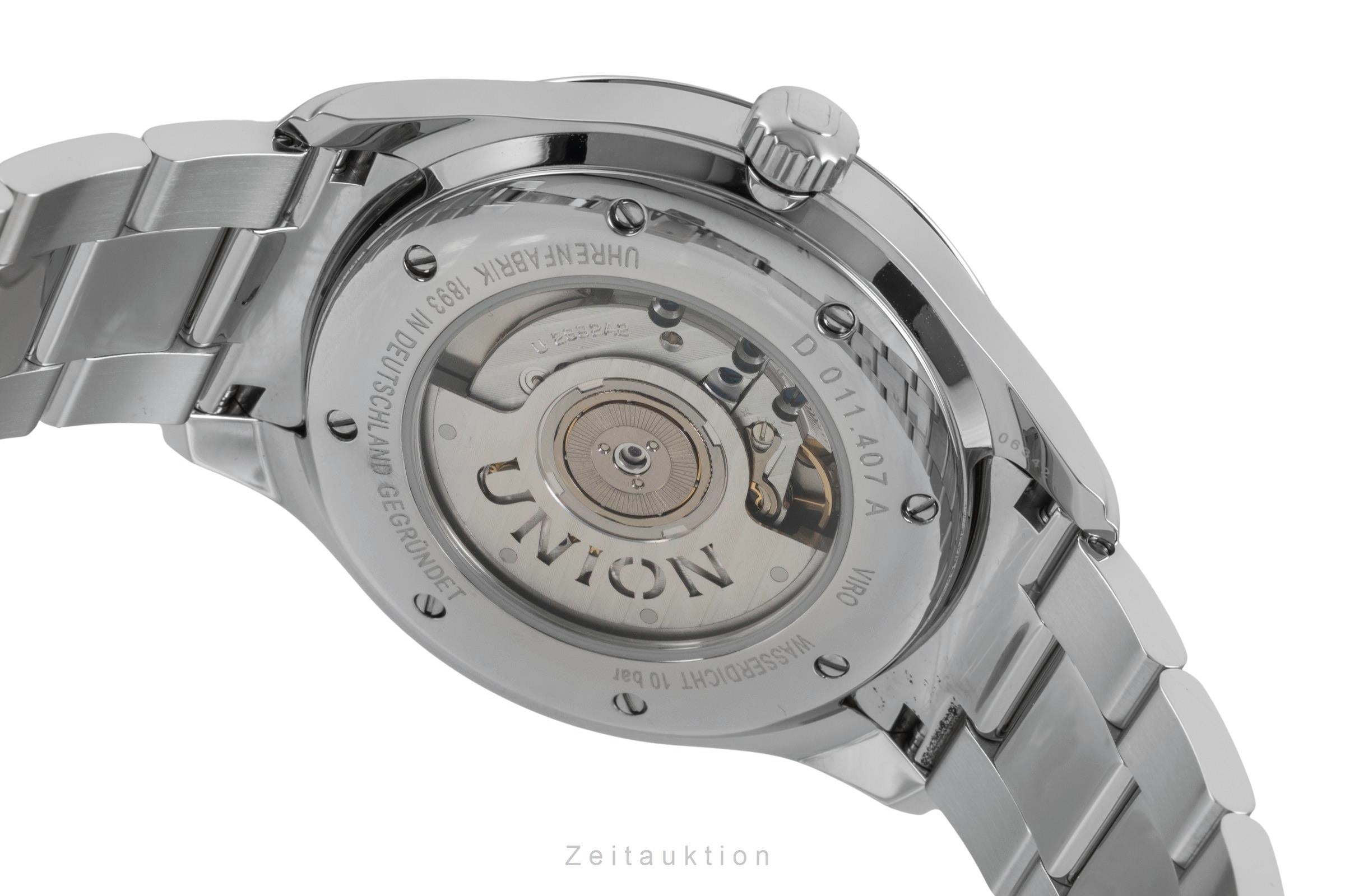 Union Glashütte Viro steel automatic men's watch D011.407.11.051.00 LP: 1980EUR  [2604294]