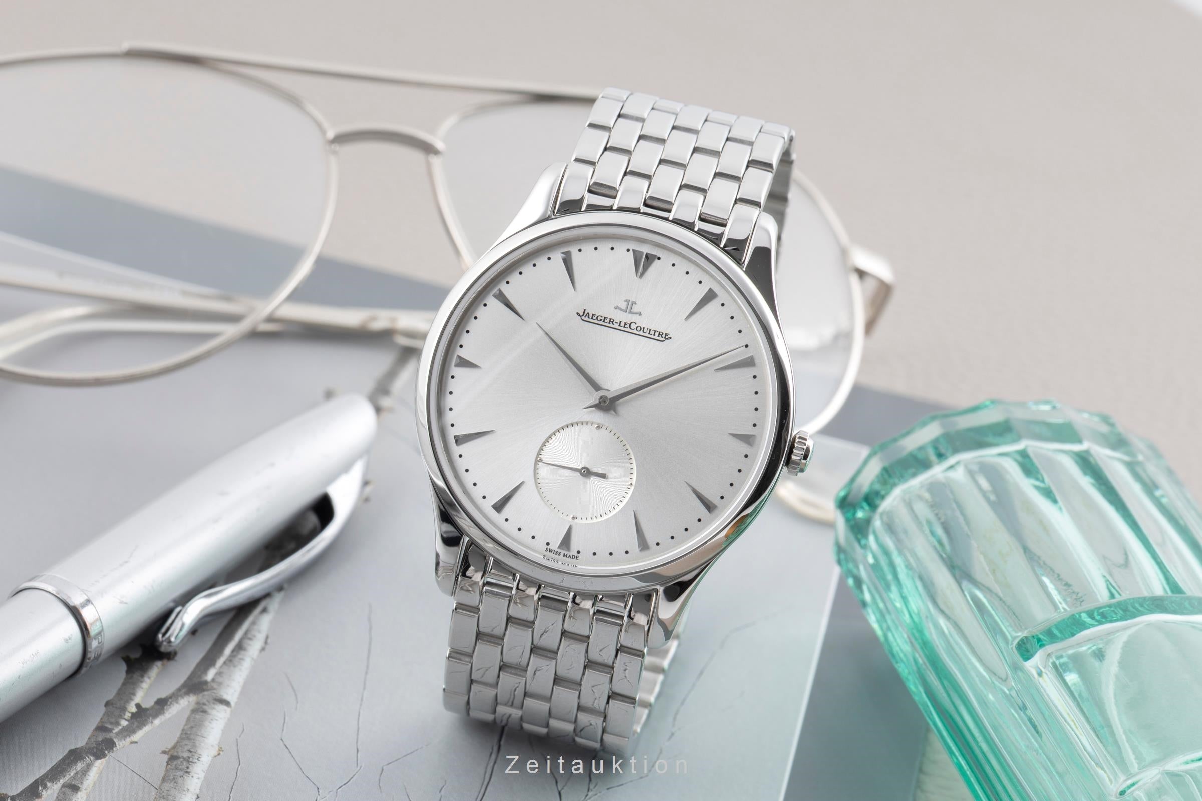Jaeger LeCoultre Master Ultra Thin steel automatic men's watch Q1358120 , 174.8.90.S  [2604299]