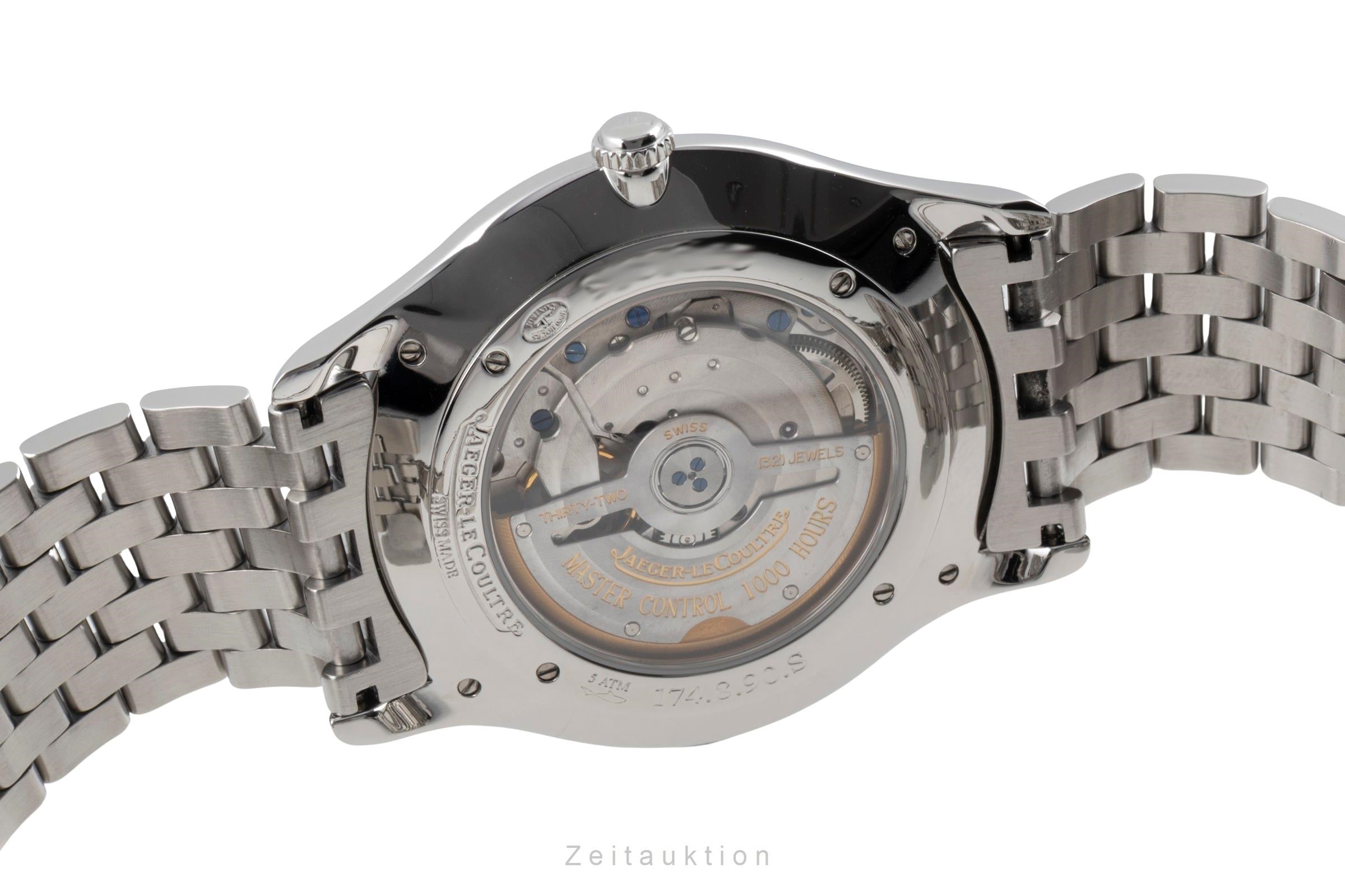 Jaeger LeCoultre Master Ultra Thin steel automatic men's watch Q1358120 , 174.8.90.S  [2604299]