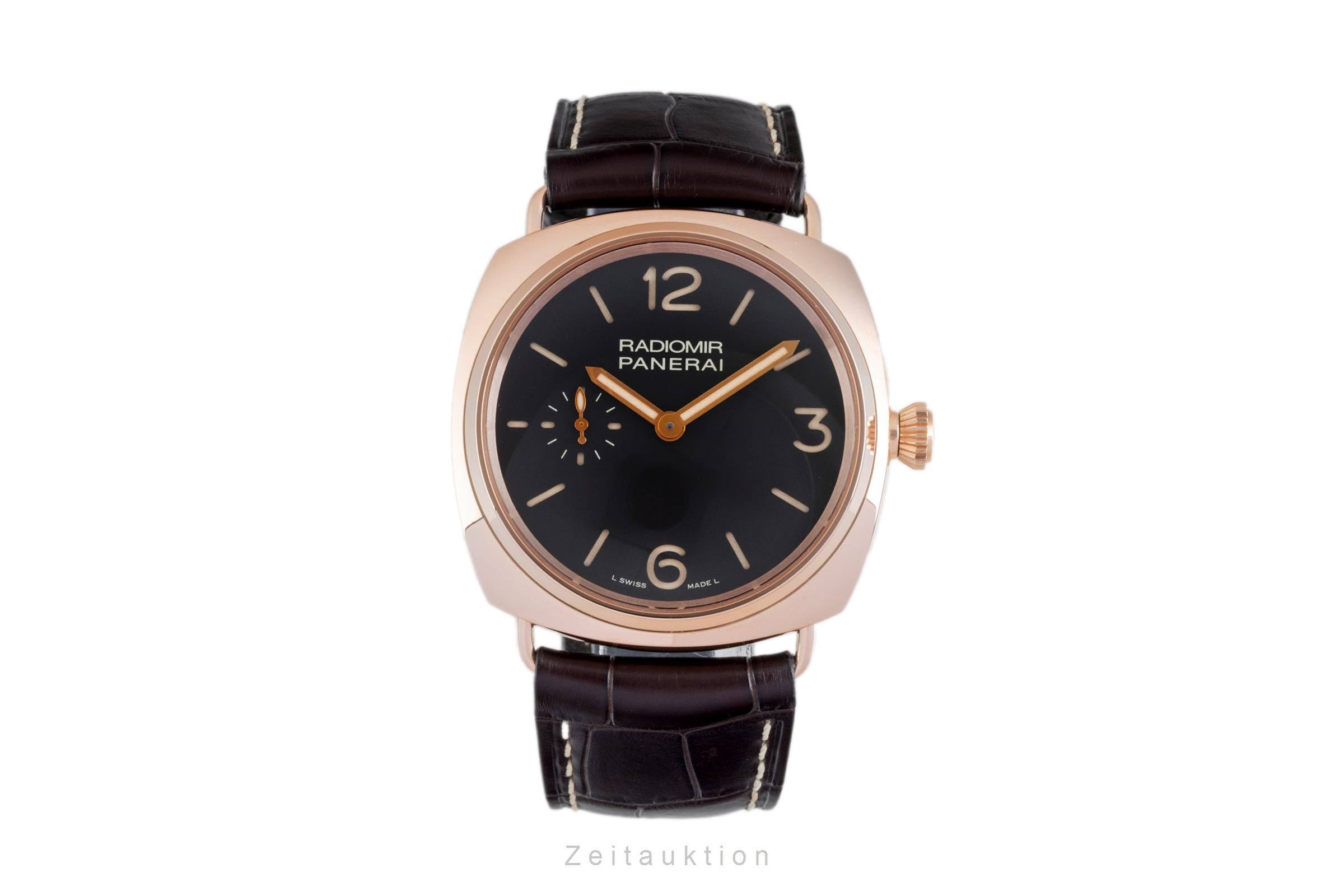 Panerai Radiomir 18 ct red gold manual winding men's watch PAM00439  [2604302]