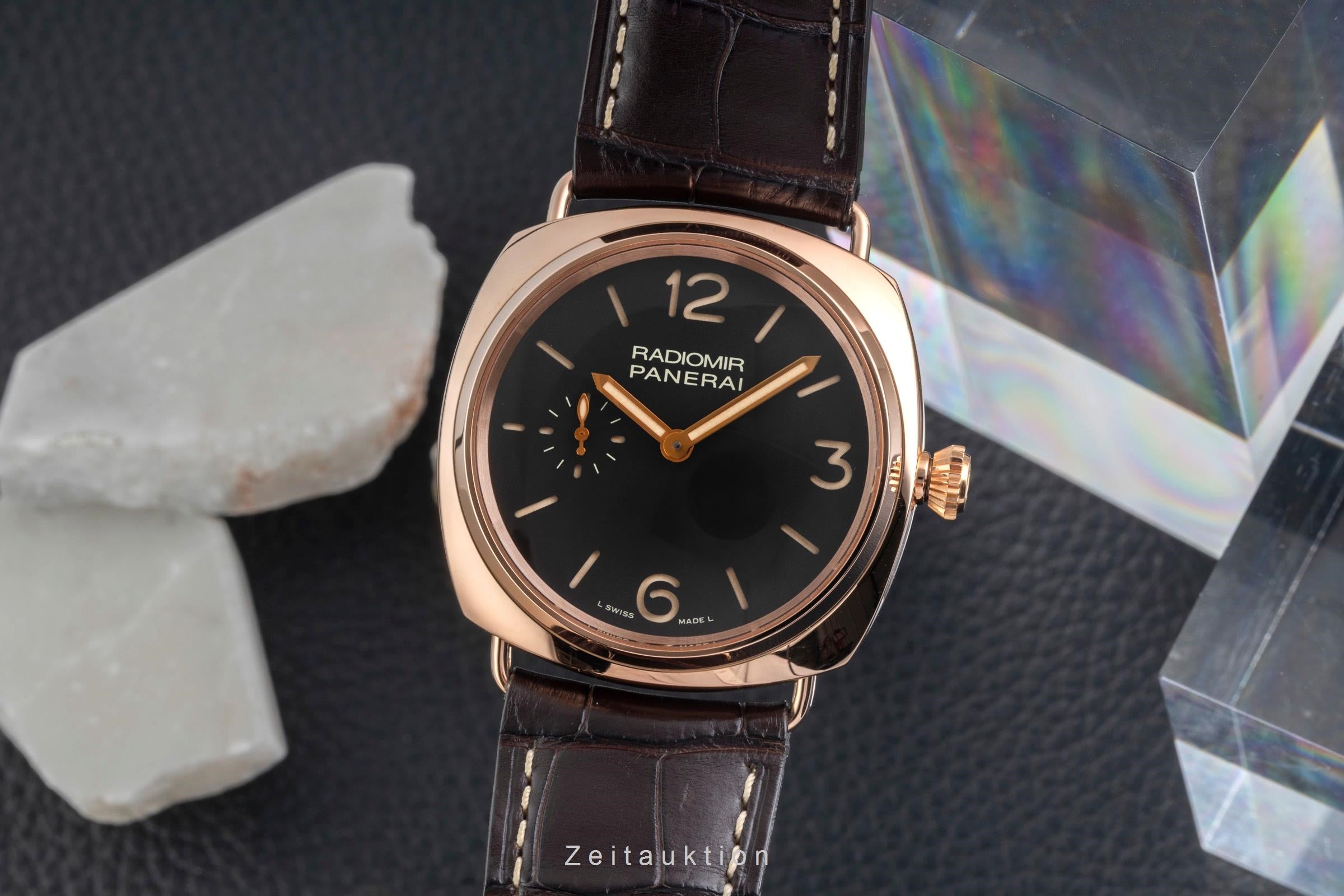 Panerai Radiomir 18 ct red gold manual winding men's watch PAM00439  [2604302]