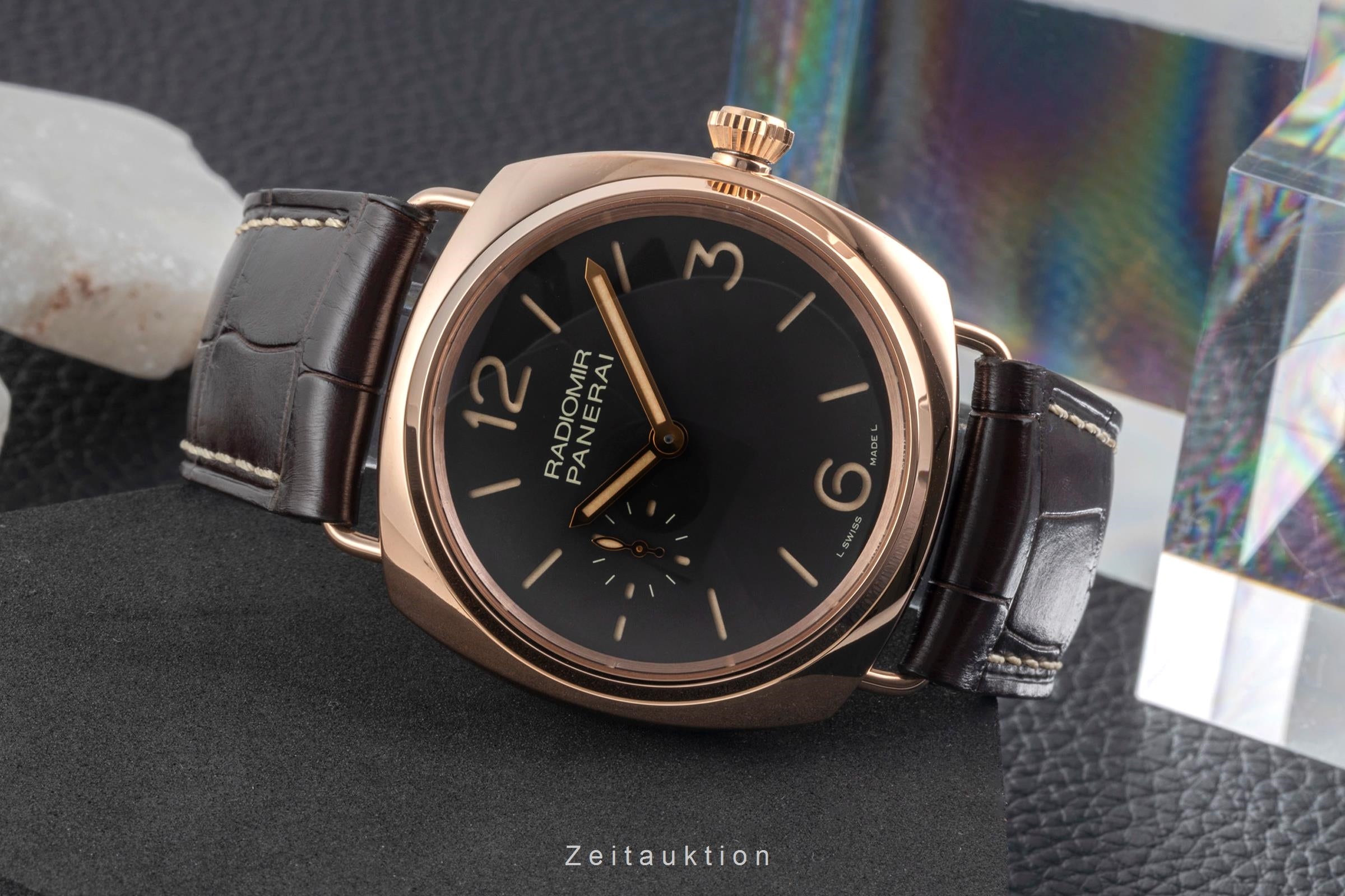 Panerai Radiomir 18 ct red gold manual winding men's watch PAM00439  [2604302]