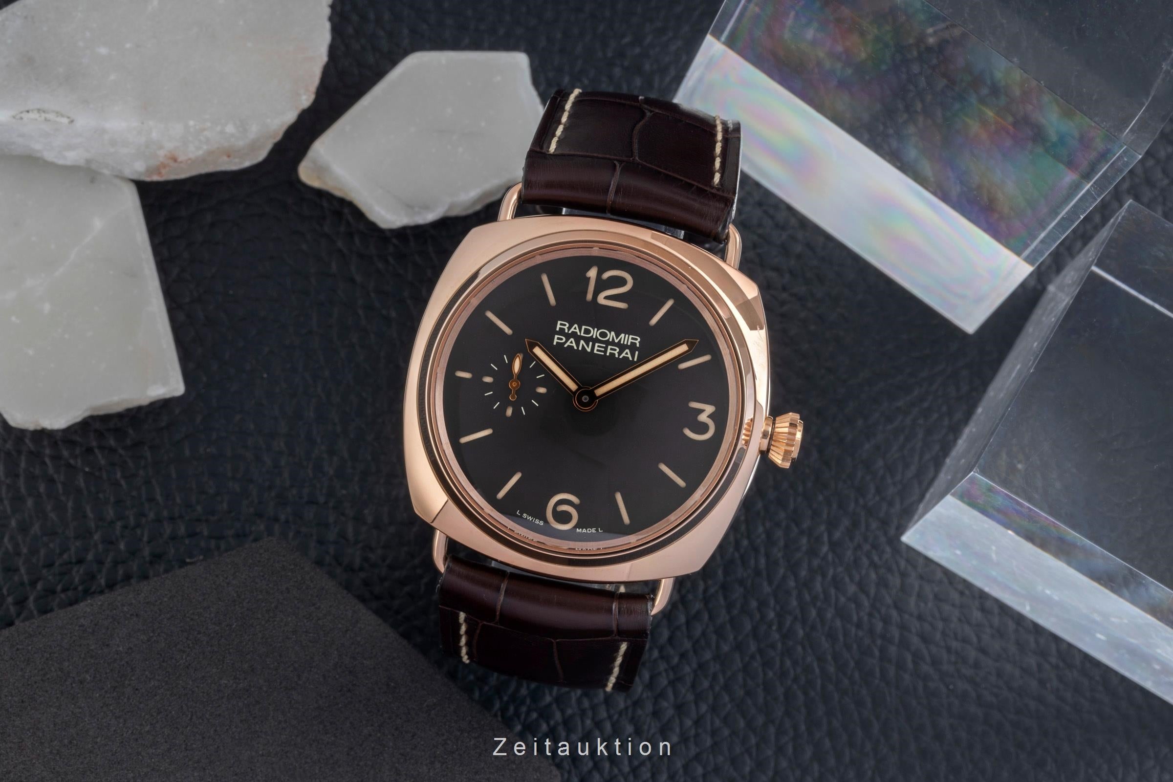 Panerai Radiomir 18 ct red gold manual winding men's watch PAM00439  [2604302]