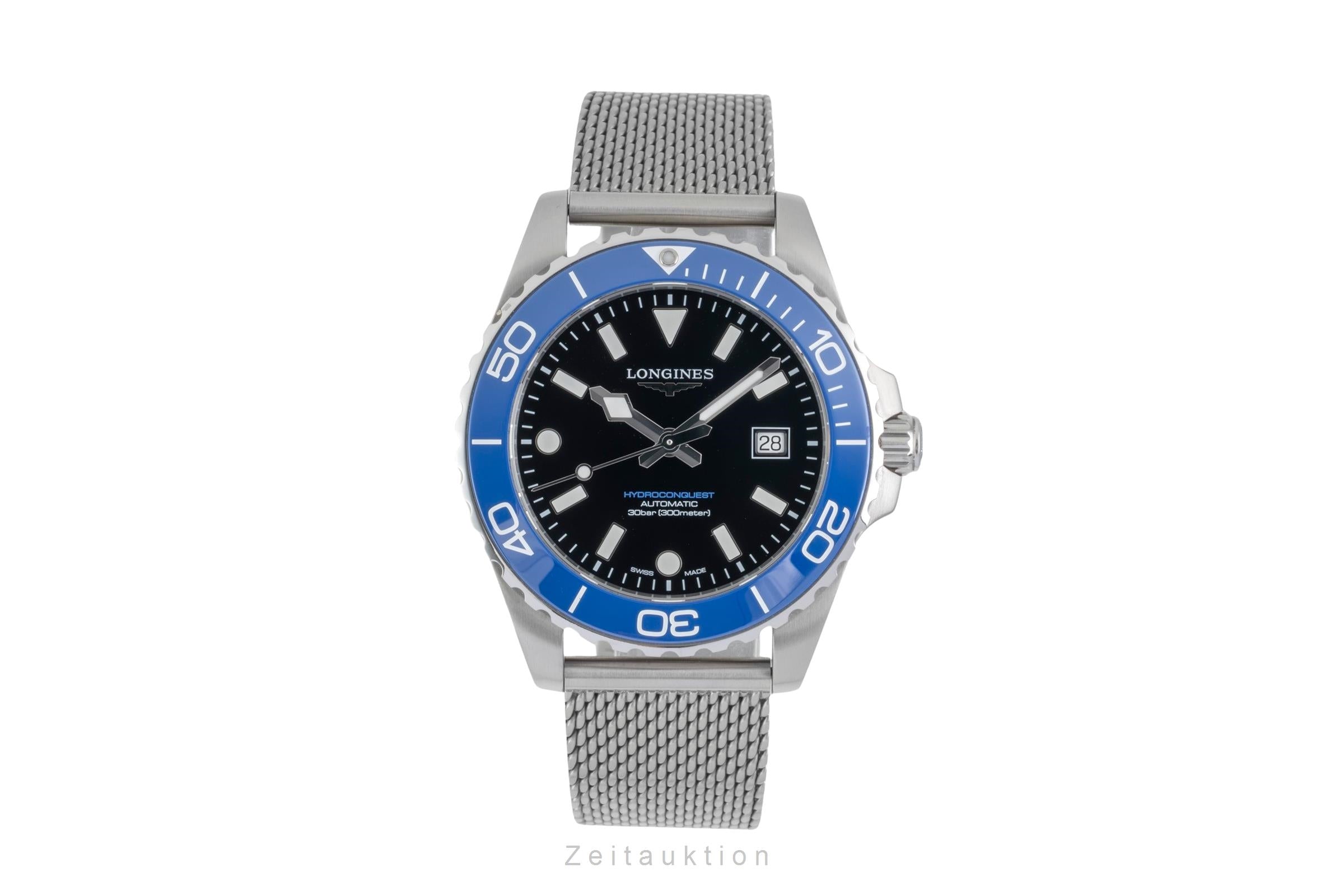 Longines Hydro Conquest steel automatic men's watch  L3.788.4.90.6 LP: 2250EUR  [2604305]