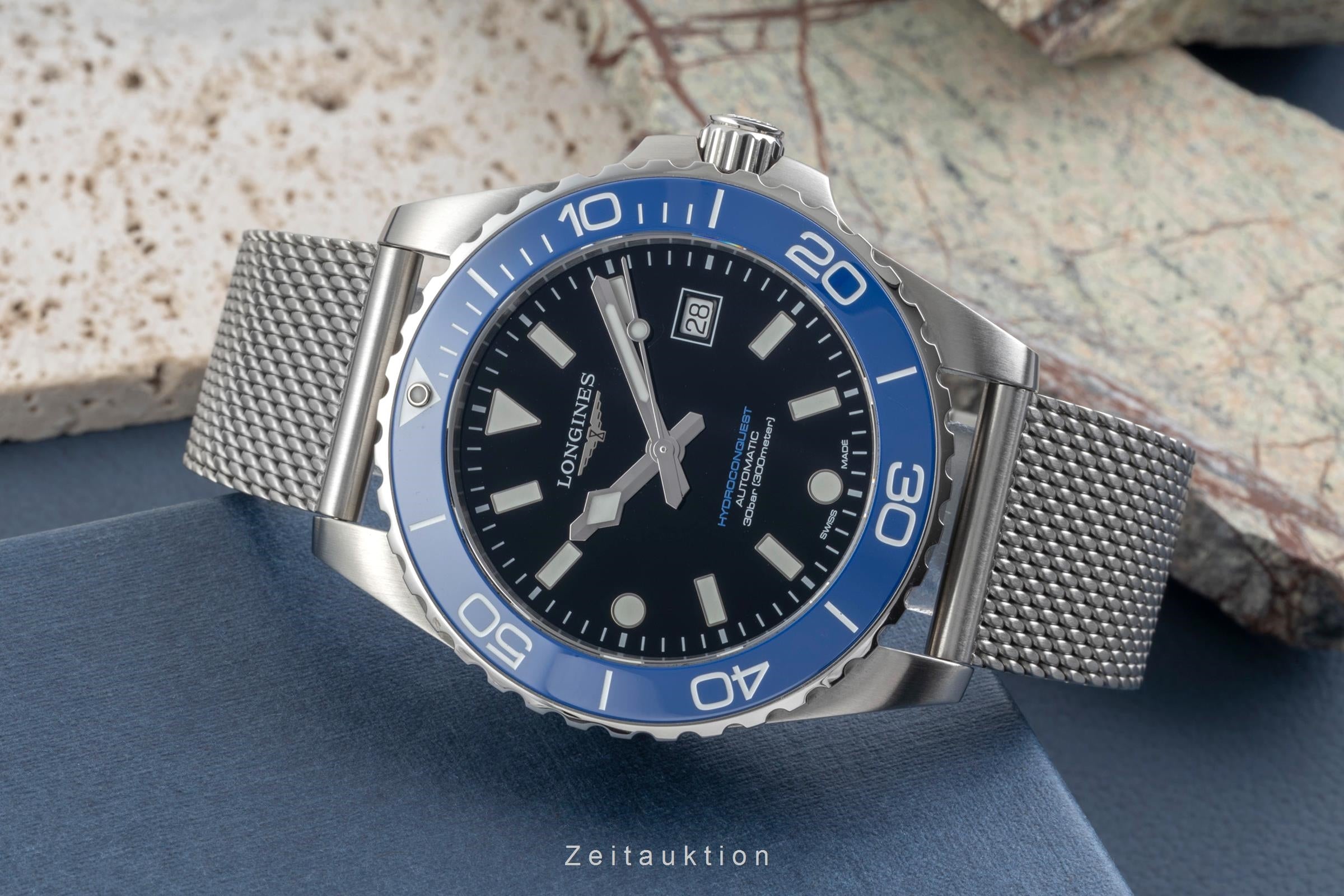 Longines Hydro Conquest steel automatic men's watch  L3.788.4.90.6 LP: 2250EUR  [2604305]