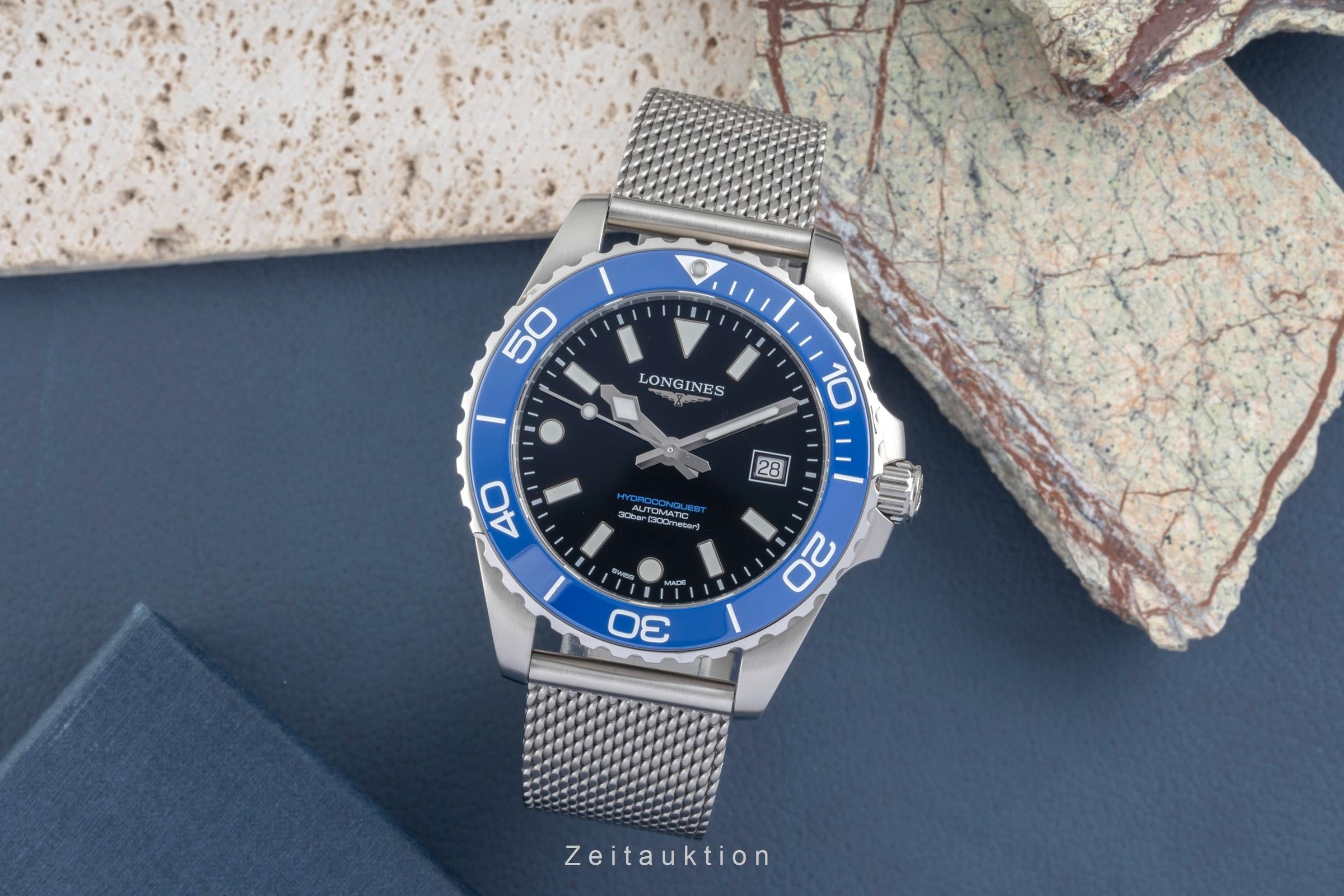 Longines Hydro Conquest steel automatic men's watch  L3.788.4.90.6 LP: 2250EUR  [2604305]