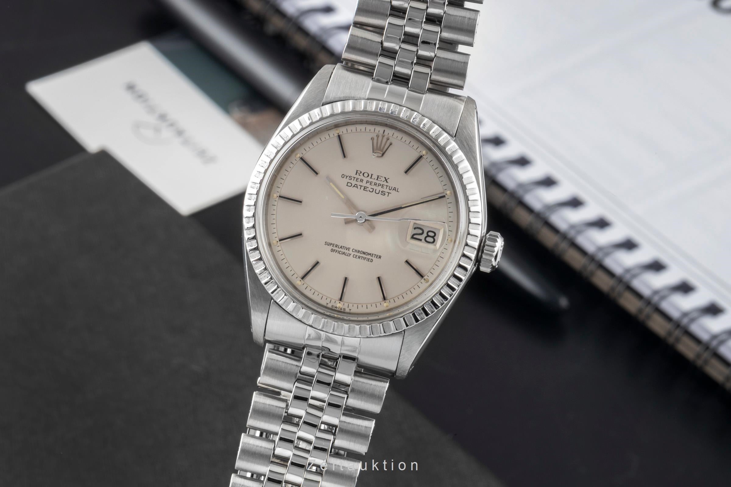 Rolex Datejust acero automático reloj para caballeros 1603 Vintage  [2604307]