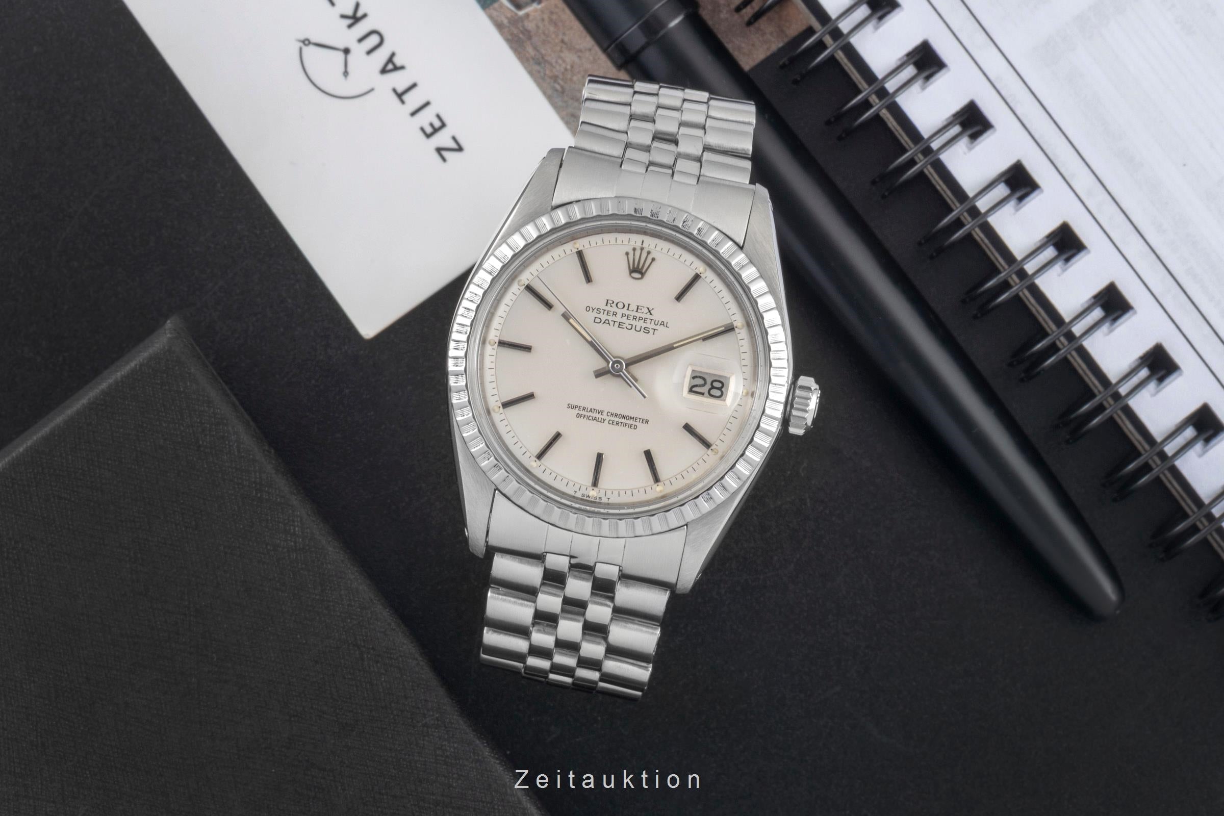 Rolex Datejust acero automático reloj para caballeros 1603 Vintage  [2604307]