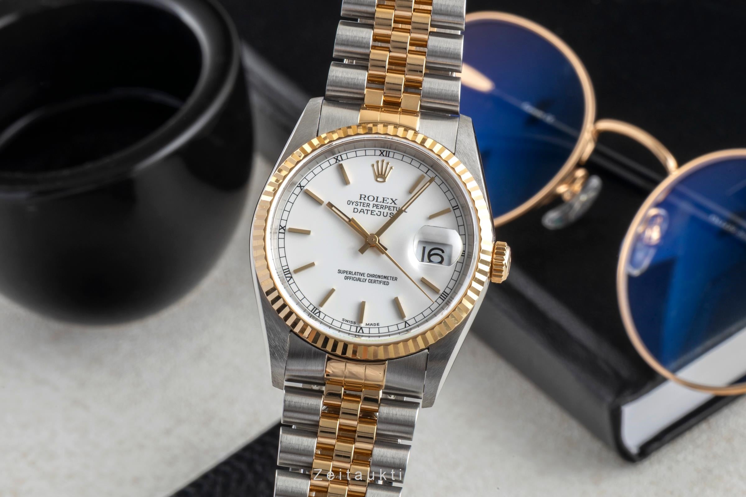 Rolex Datejust acero / oro automático reloj para caballeros 16233 LP: 15350EUR  [2604314]
