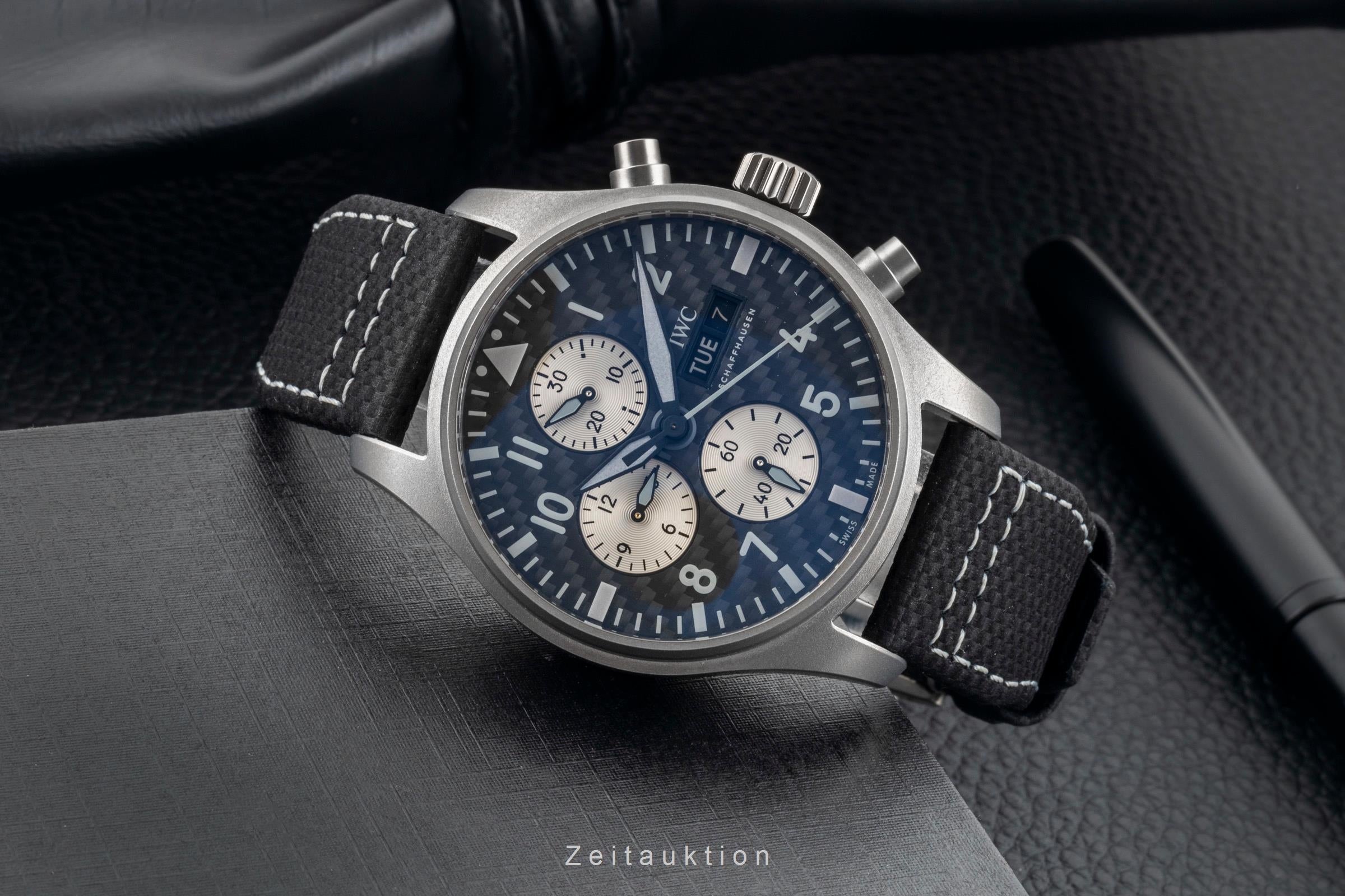 IWC Fliegerchronograph cronógrafo titanio automático reloj para caballeros IW377903  [2604315]