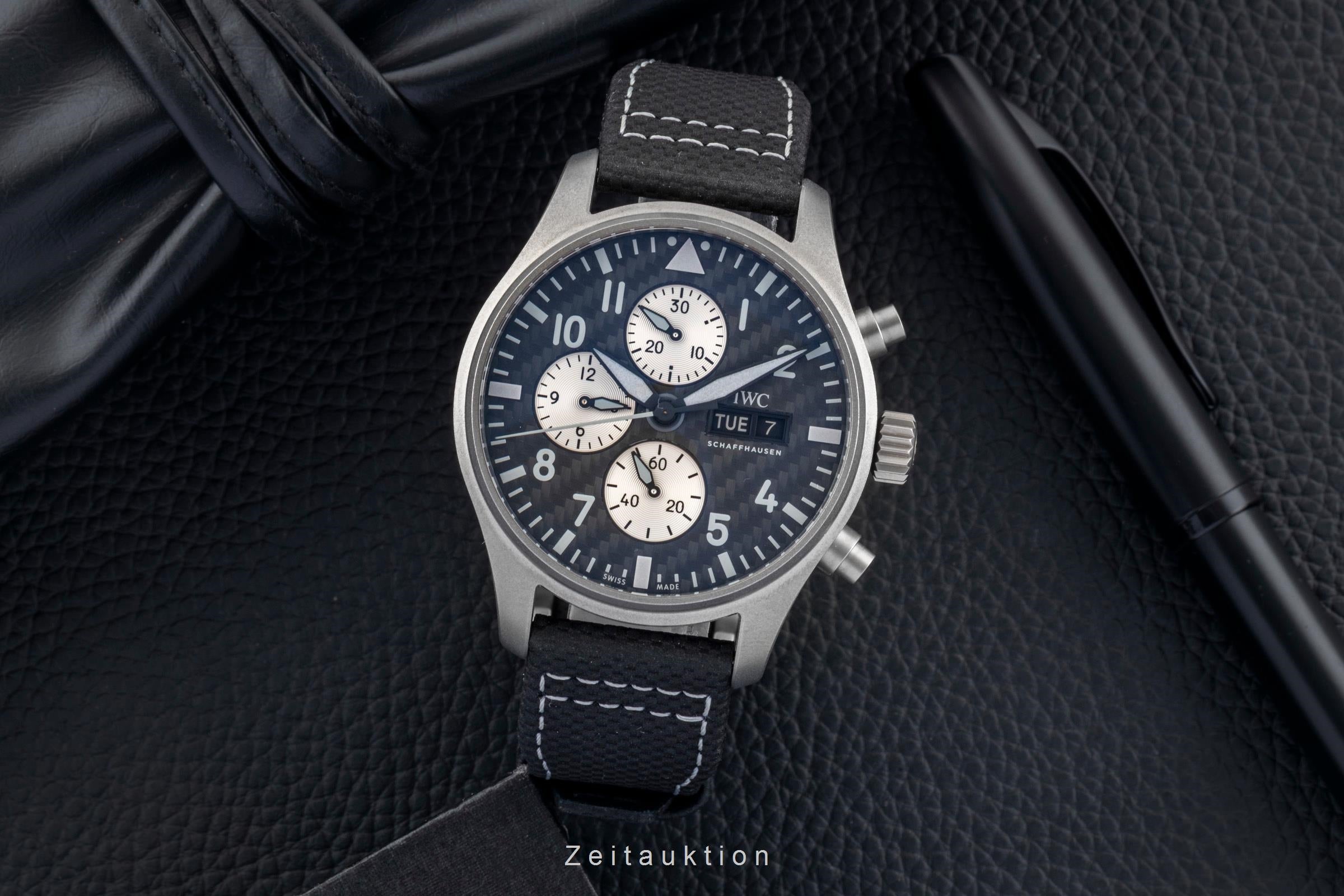 IWC Fliegerchronograph cronógrafo titanio automático reloj para caballeros IW377903  [2604315]
