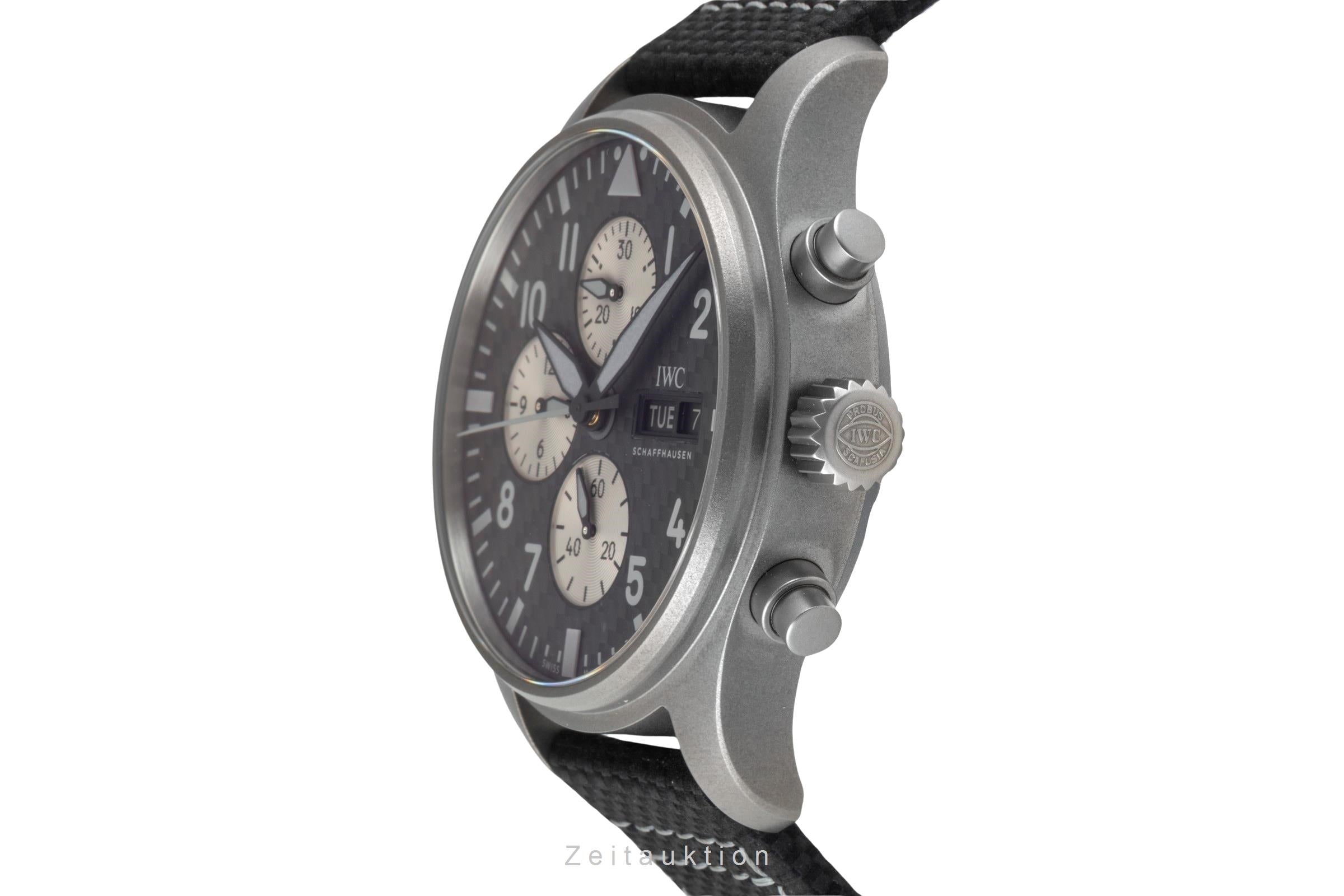 IWC Fliegerchronograph cronógrafo titanio automático reloj para caballeros IW377903  [2604315]