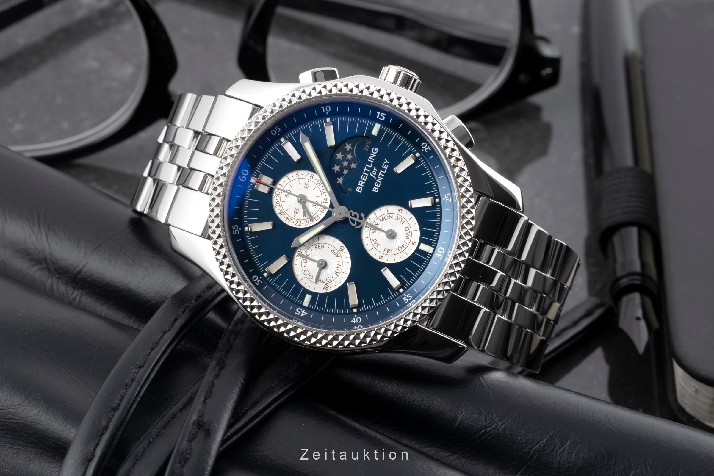 Breitling Bentley Mark VI chronograph steel / platinium automatic men's watch P19362  [2604316]