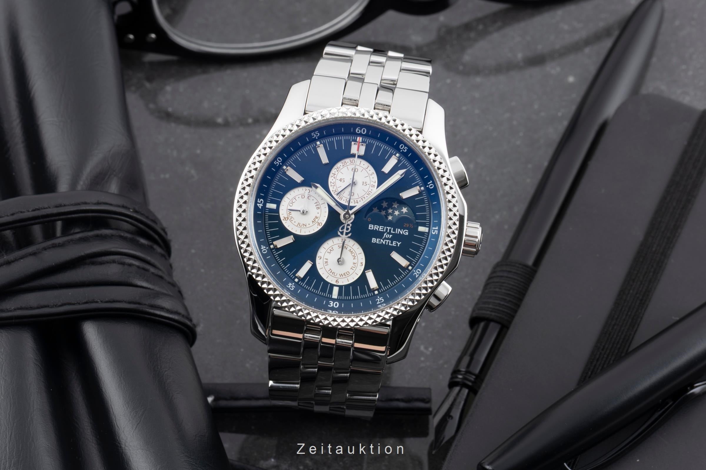 Breitling Bentley Mark VI chronograph steel / platinium automatic men's watch P19362  [2604316]