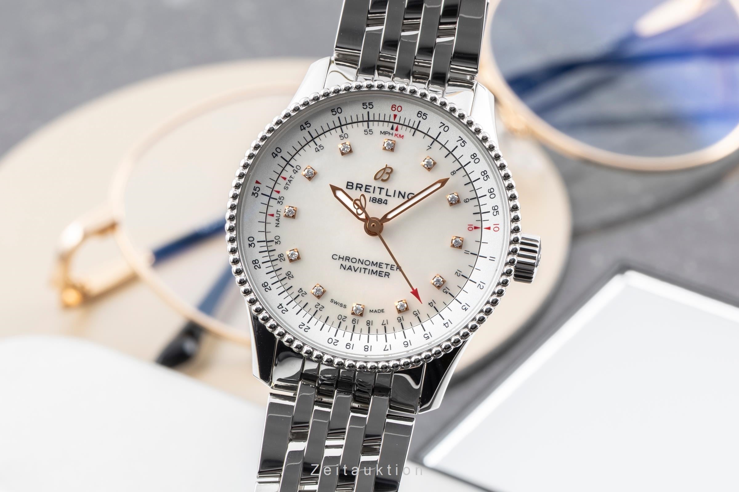 Breitling Navitimer acero automático reloj para damas  A17395  [2604317]
