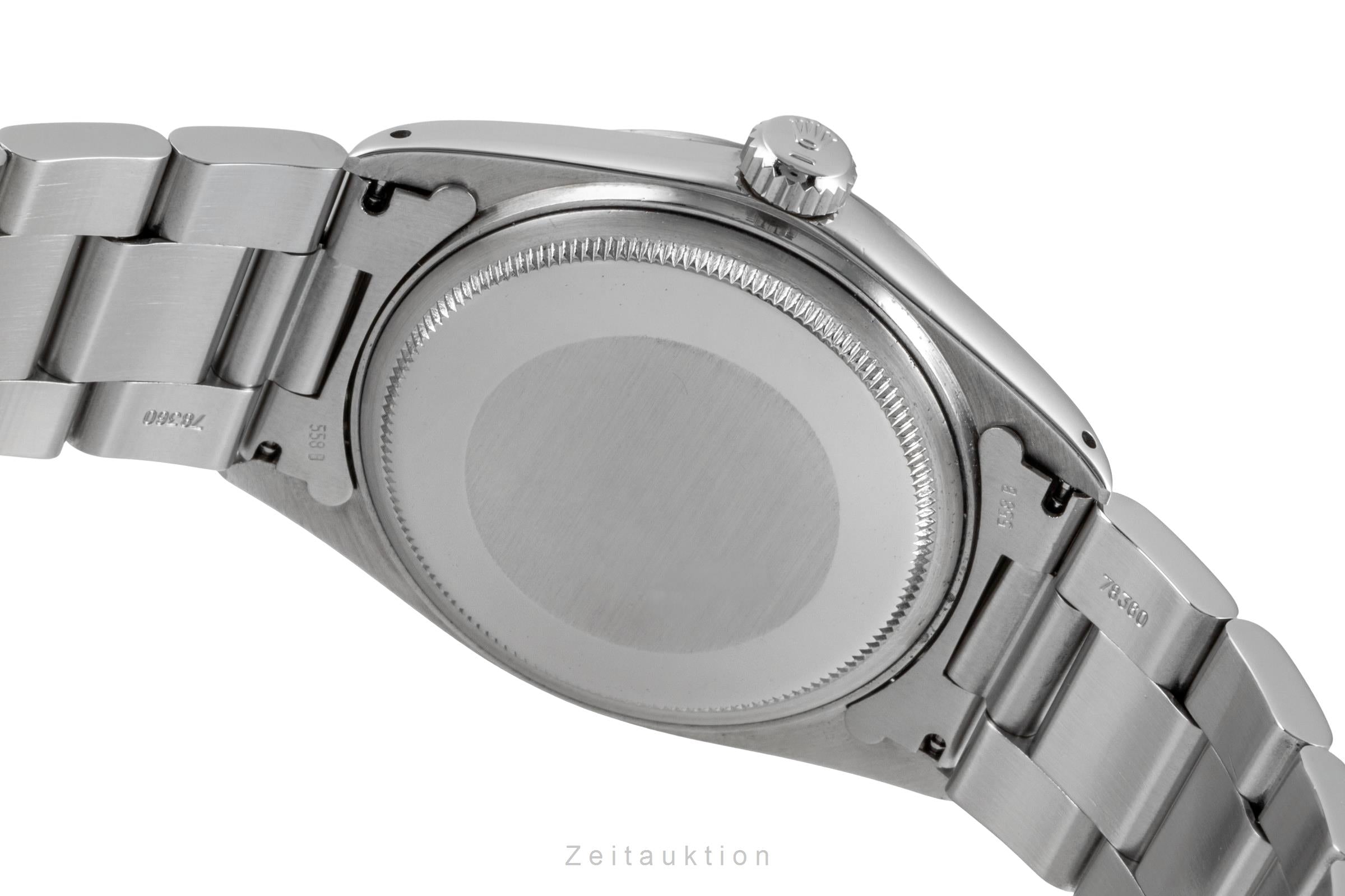 Rolex Datejust 36 Silver Pie Pan Dial Stahl Automatik Herrenuhr 1600 Klassiker [2604322]