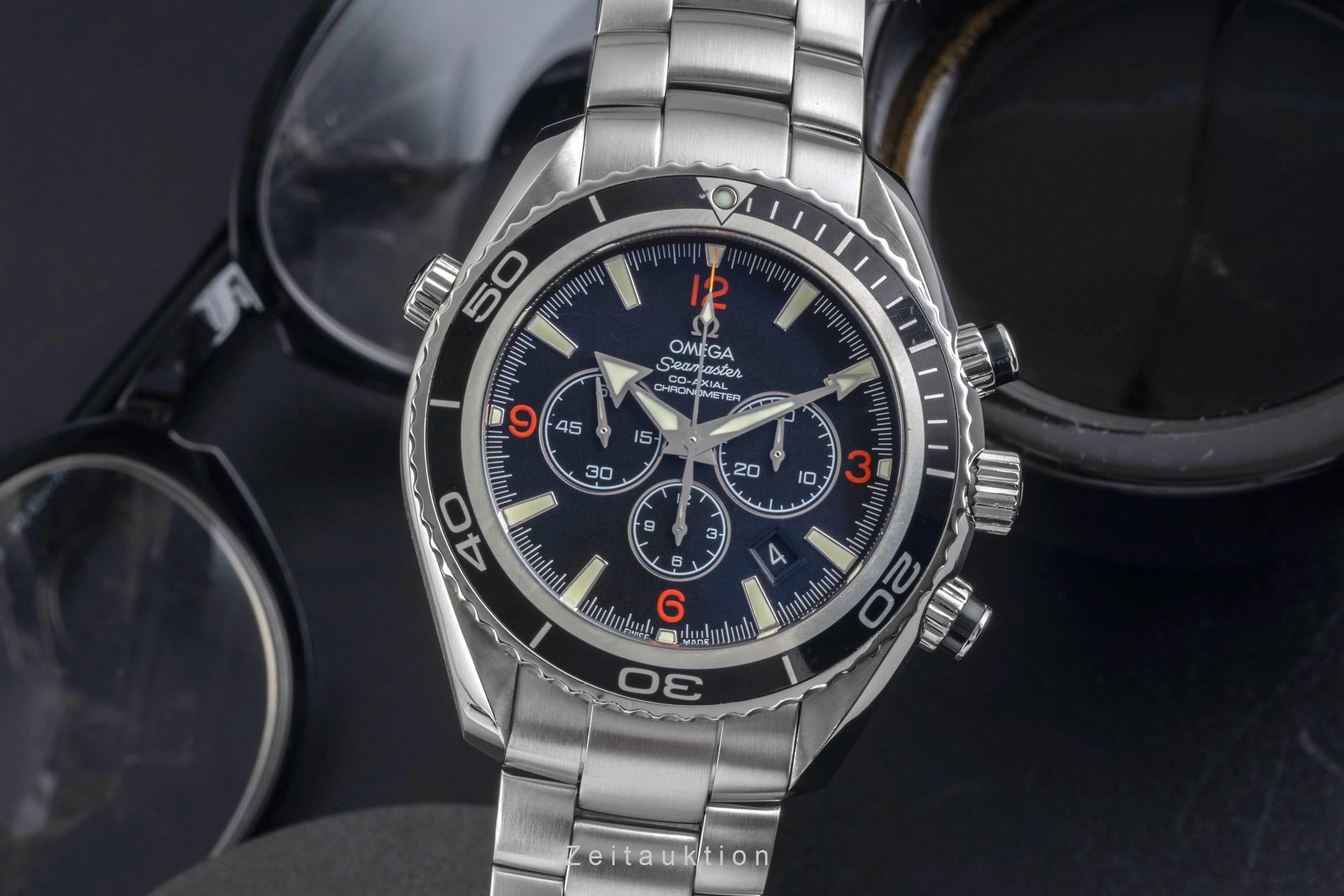 Omega Seamaster Planet Ocean Chronograph Stahl Automatik Ref 2210.51.00 Papers [2604324]