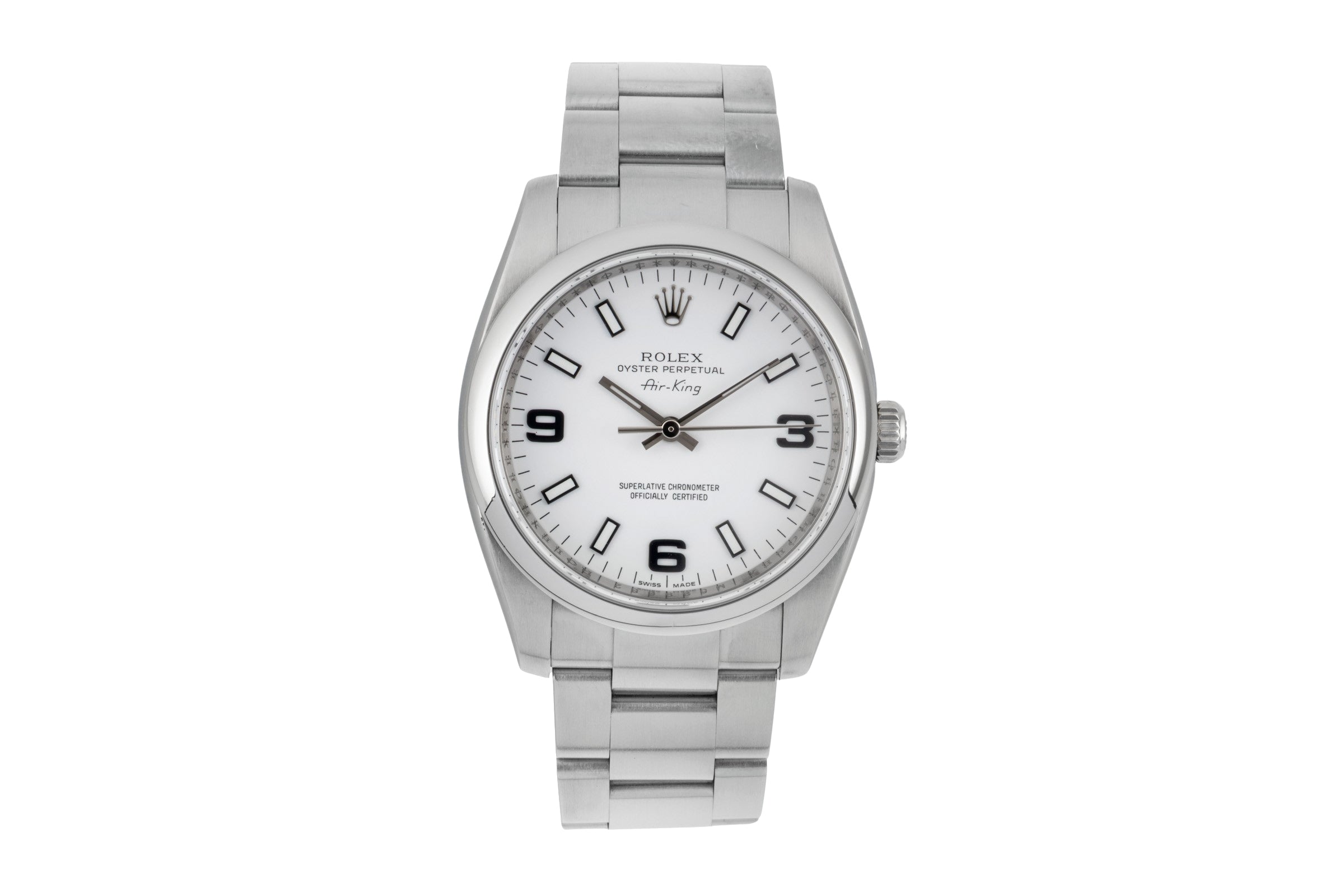 Rolex Air King acier automatique montre pour hommes 114200  [2604329]