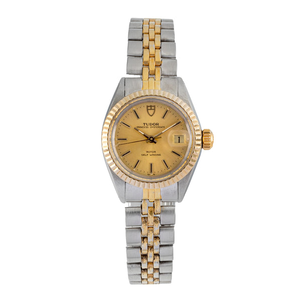 Tudor Princess Oysterdate Stahl / Gold Automatik Damenuhr 92413 Papiere 1984 [2604331]