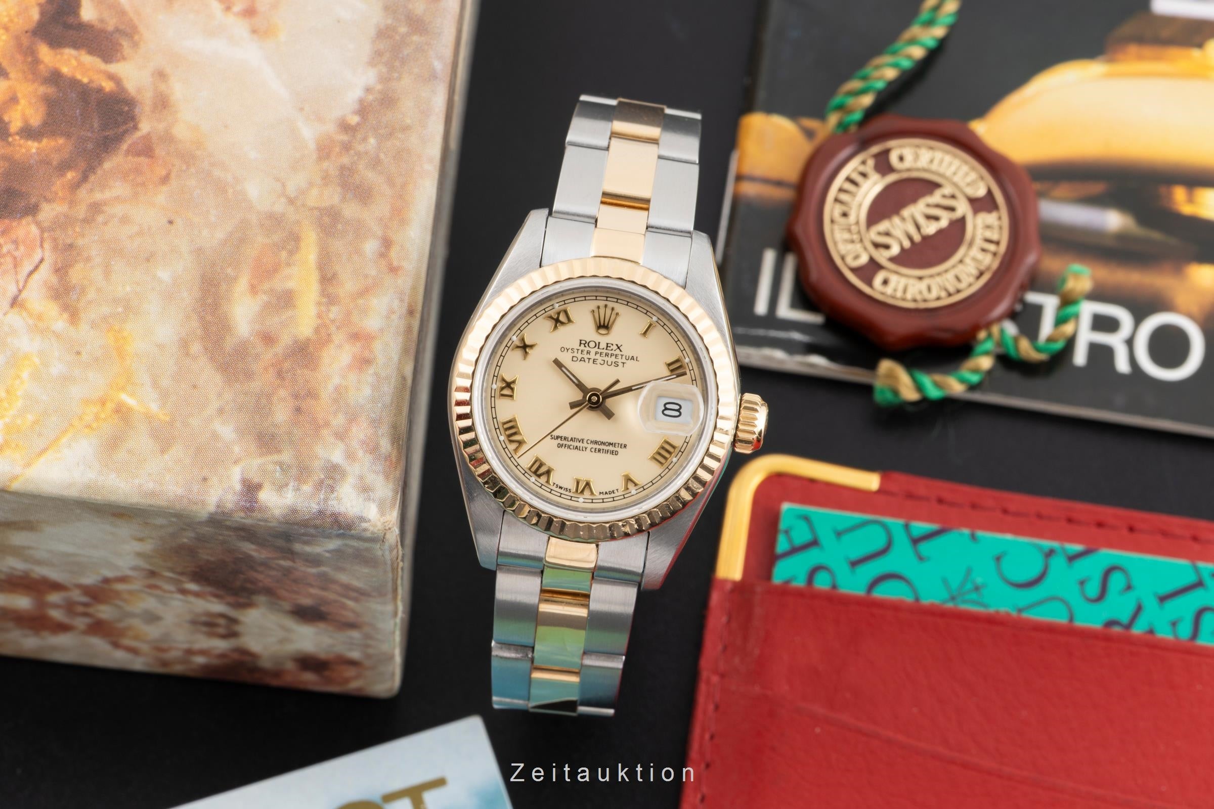 Rolex Lady Datejust acero / oro automático reloj para damas  69173 Vintage  [2604334]