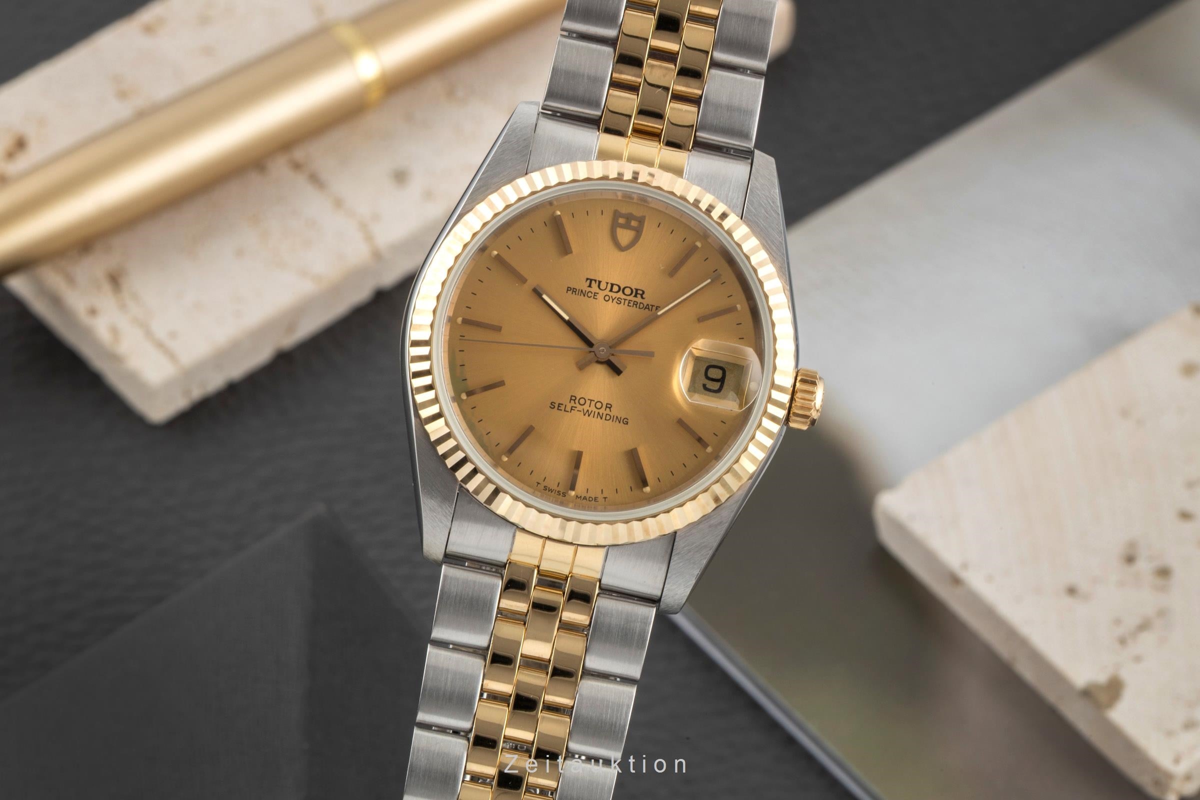 Tudor Prince Oysterdate acciaio / oro automatismo orologio da uomo 74033  [2604335]