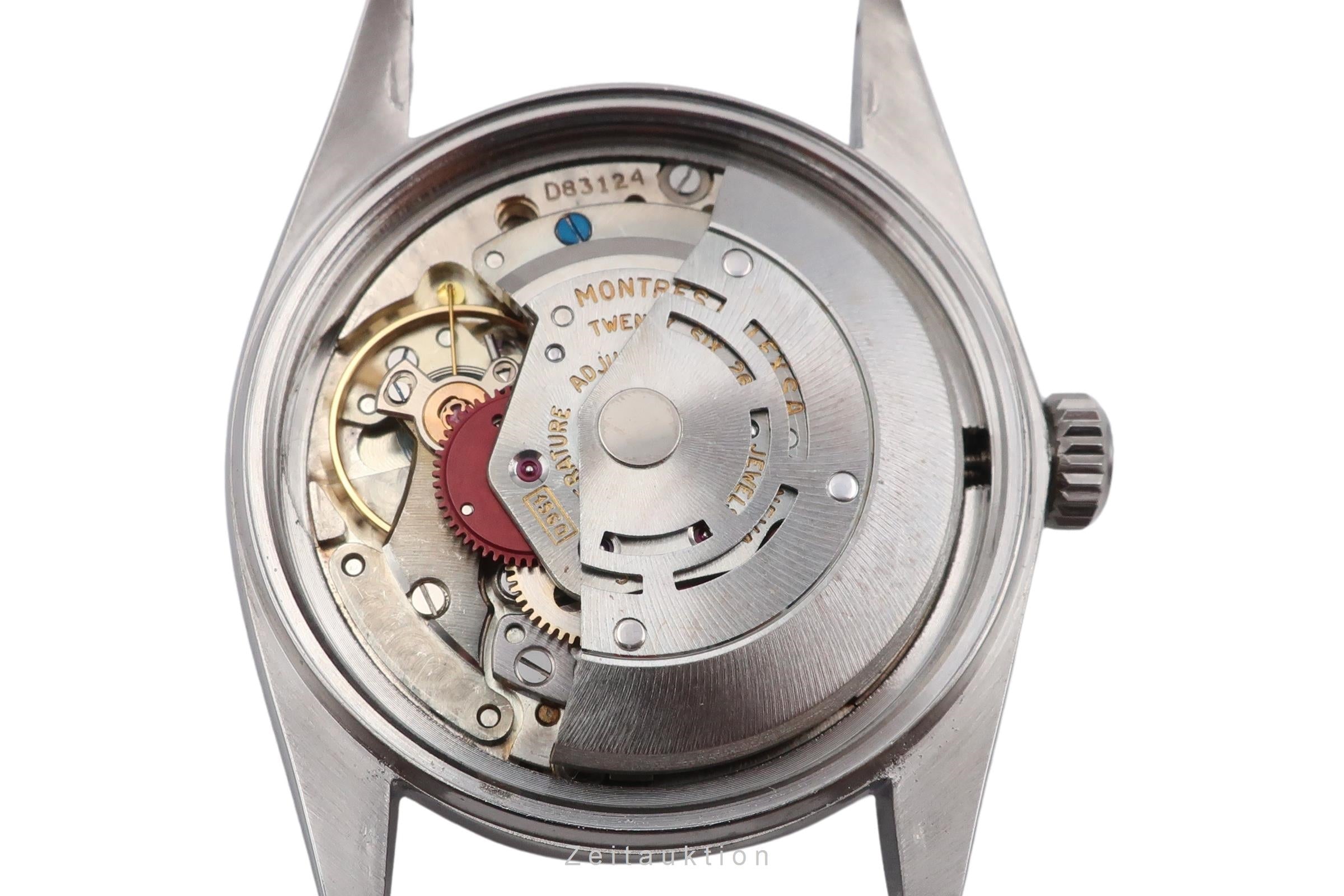 Rolex Datejust Silver Pie Pan Dial Stahl Weissgold Automatik Herrenuhr Ref. 1601 [2604337]