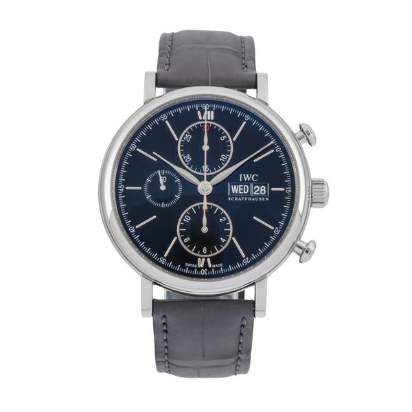 IWC Portofino cronografo acciaio automatismo orologio da uomo IW391002 LP: 7100EUR  [2604339]