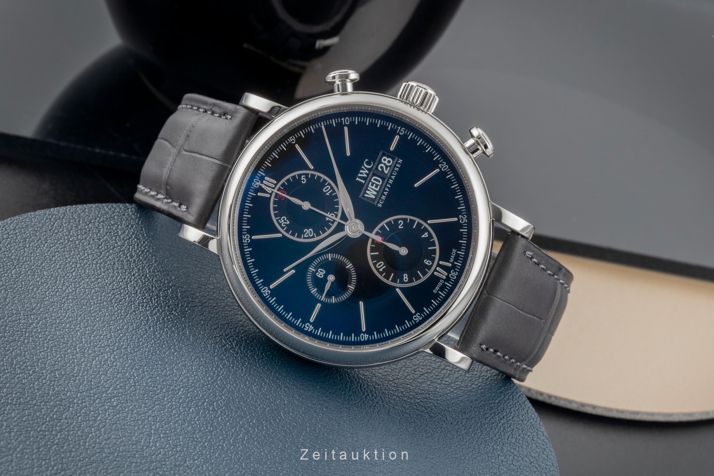 IWC Portofino cronografo acciaio automatismo orologio da uomo IW391002 LP: 7100EUR  [2604339]