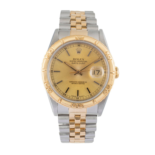 Rolex Datejust Turn-O-Graph steel / gold automatic men's watch 16263 LP: 15350EUR  [2604342]
