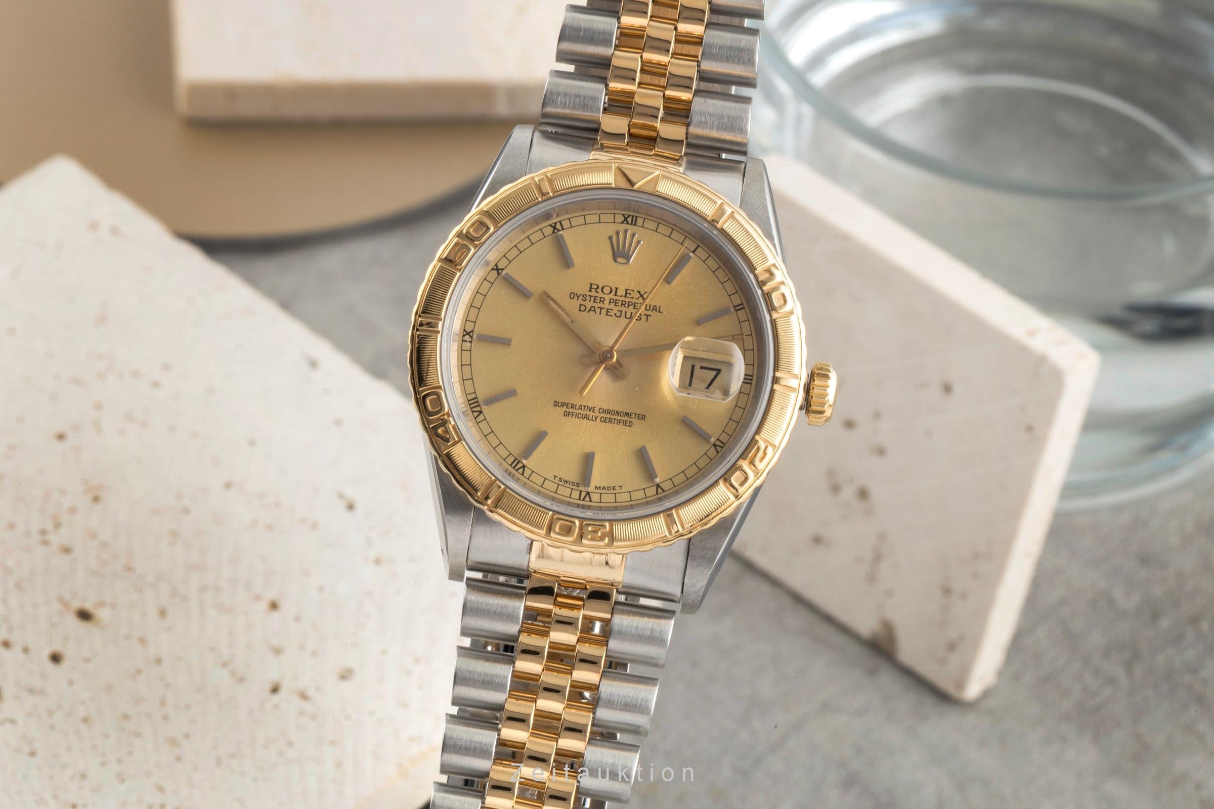 Rolex Datejust Turn-O-Graph steel / gold automatic men's watch 16263 LP: 15350EUR  [2604342]