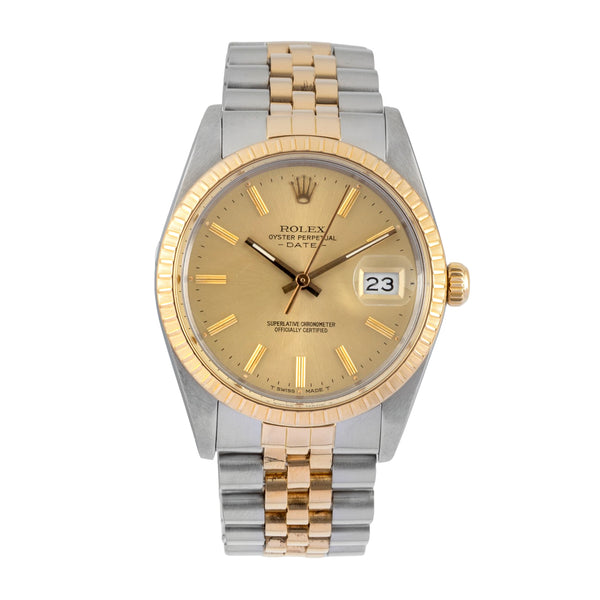 Rolex Date acier / or  automatique montre pour hommes 15053 LP: 15350EUR  [2604344]
