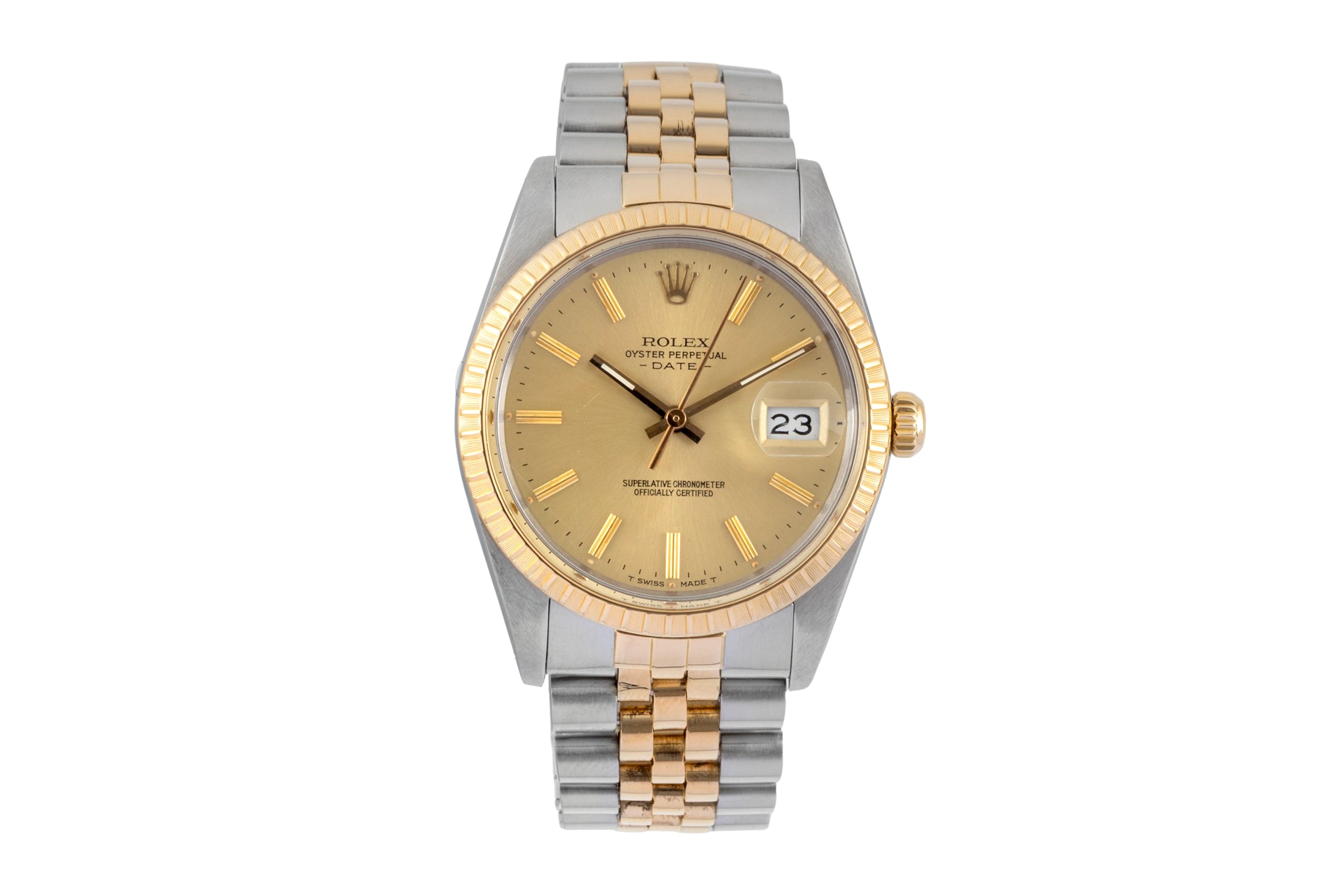 Rolex Date steel / gold automatic men's watch 15053 LP: 15350EUR  [2604344]
