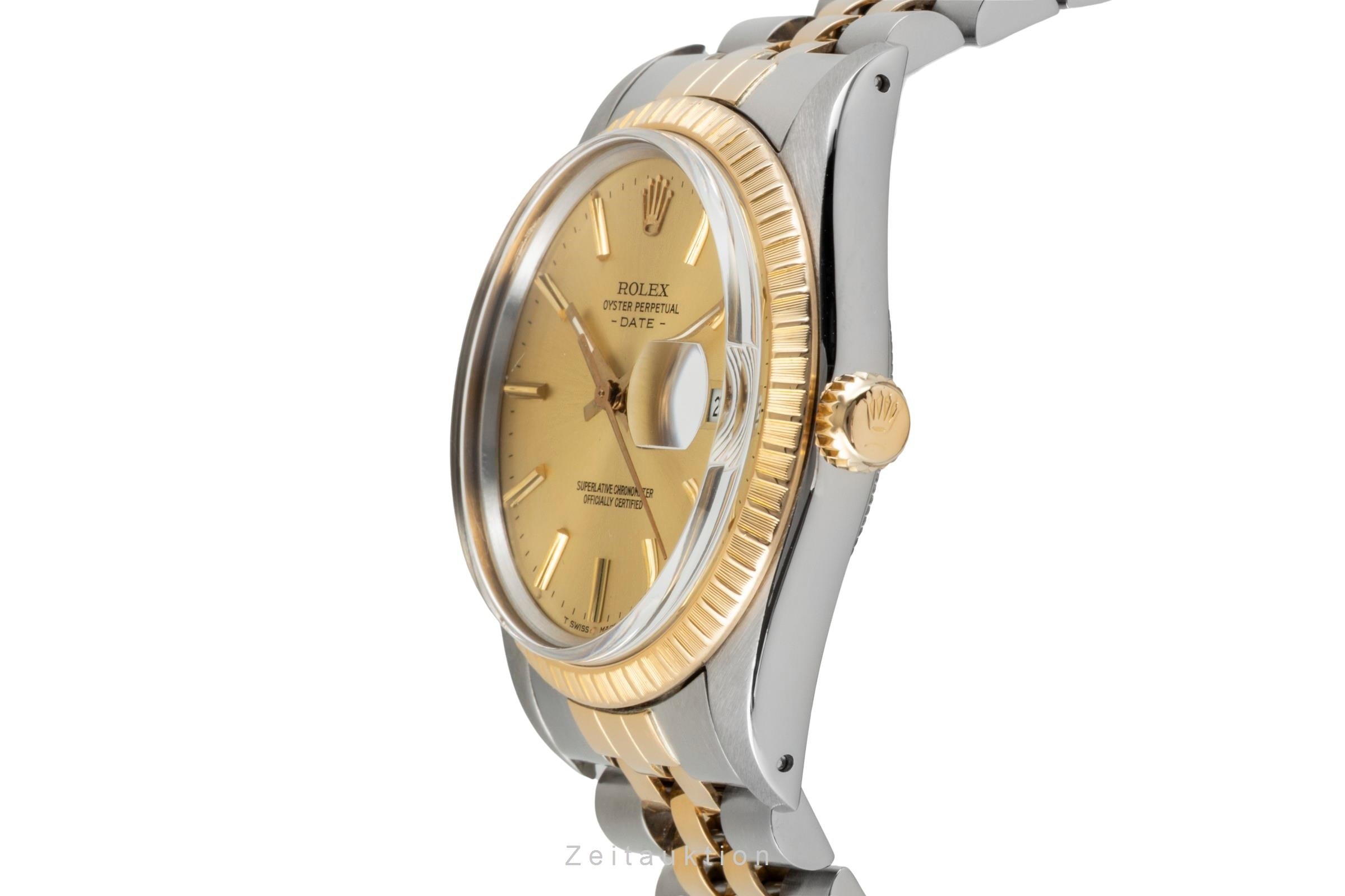 Rolex Date acier / or  automatique montre pour hommes 15053 LP: 15350EUR  [2604344]