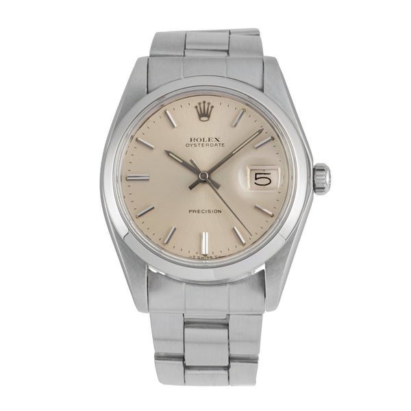Rolex Precision acero cuerda manual reloj para caballeros 6694 Vintage  [2604346]
