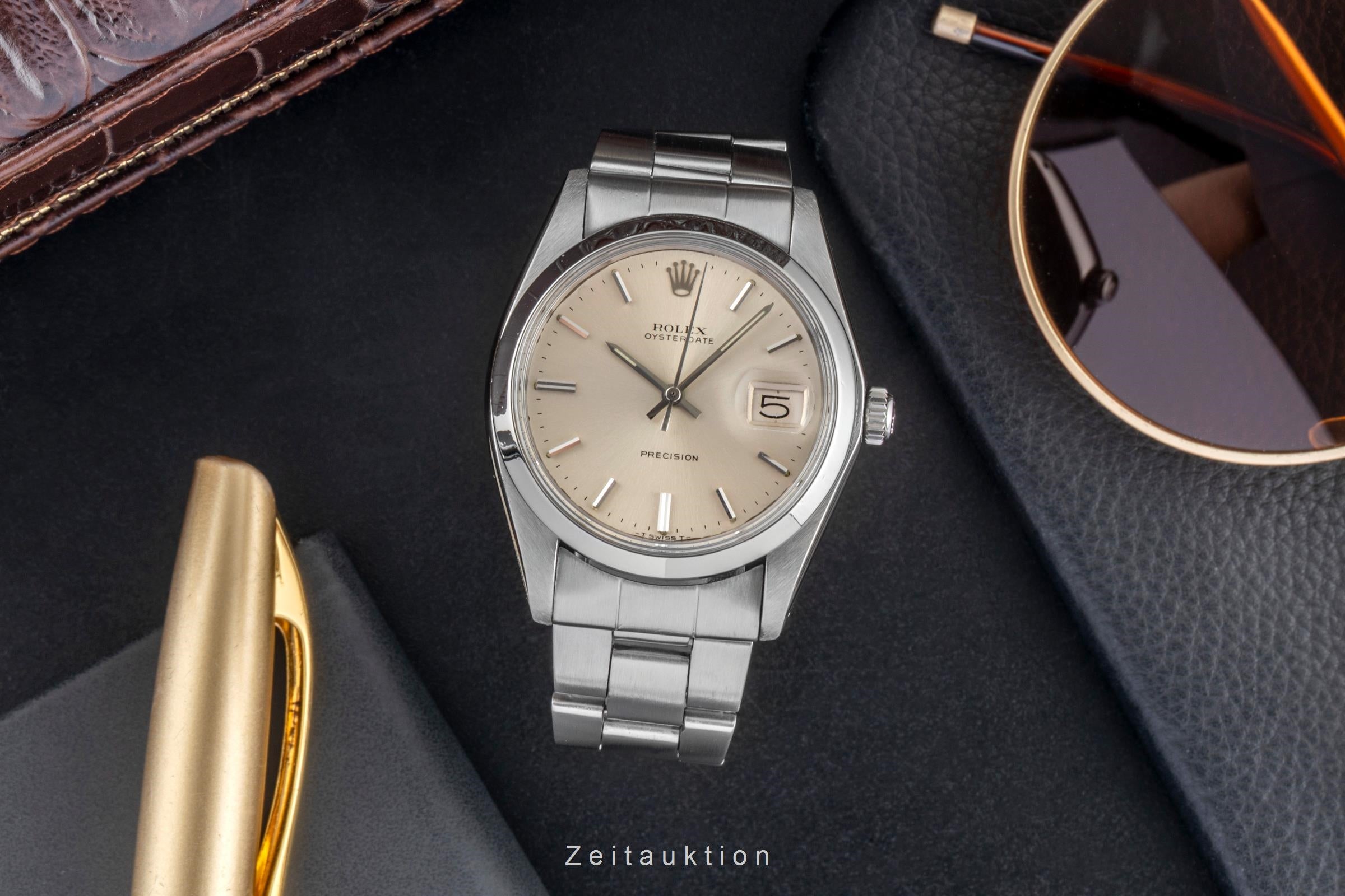 Rolex Precision acero cuerda manual reloj para caballeros 6694 Vintage  [2604346]
