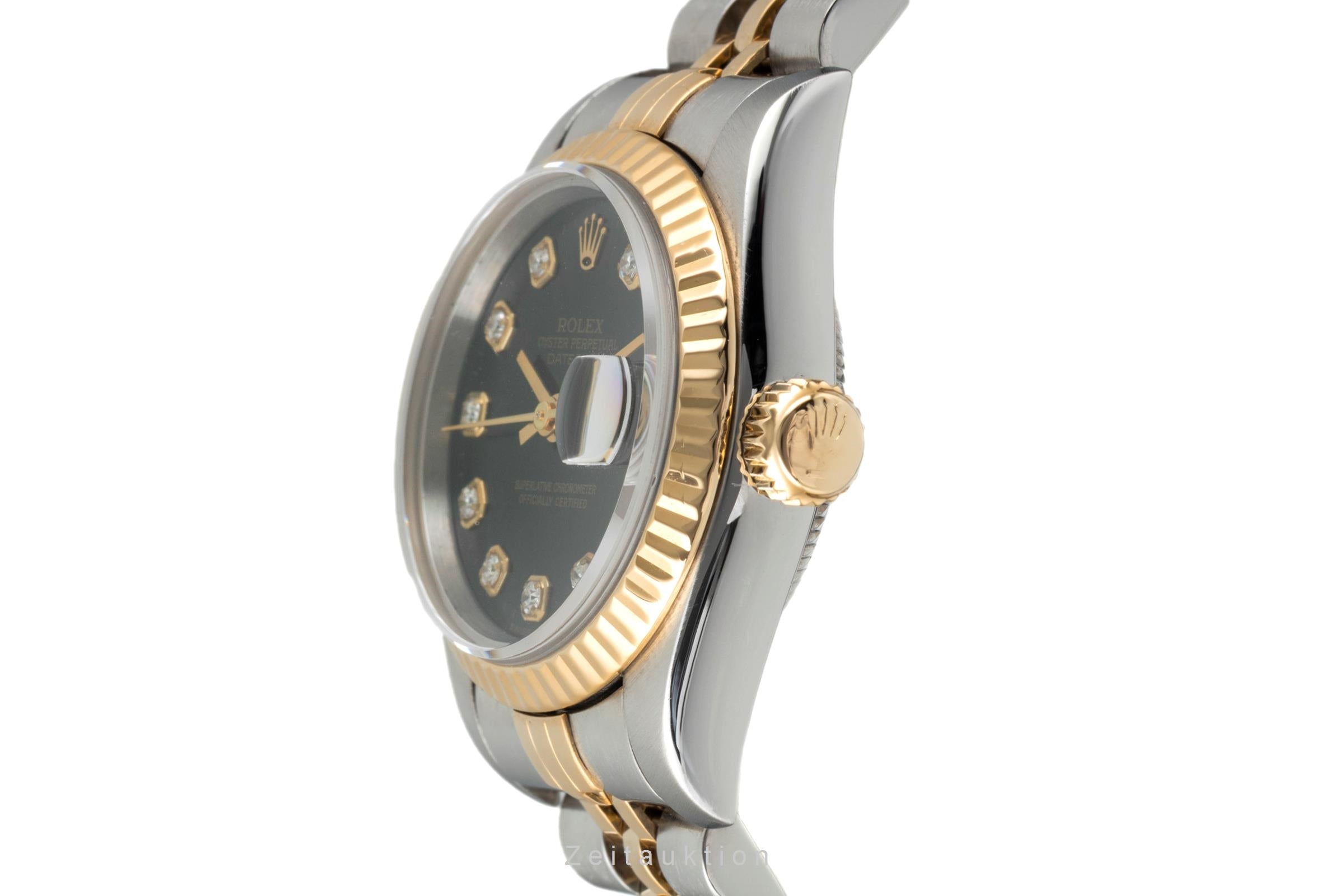 Rolex Lady Datejust Diamond Dial Stahl / Gold Automatik Damen Ref. 69173 B&P  [2604351]