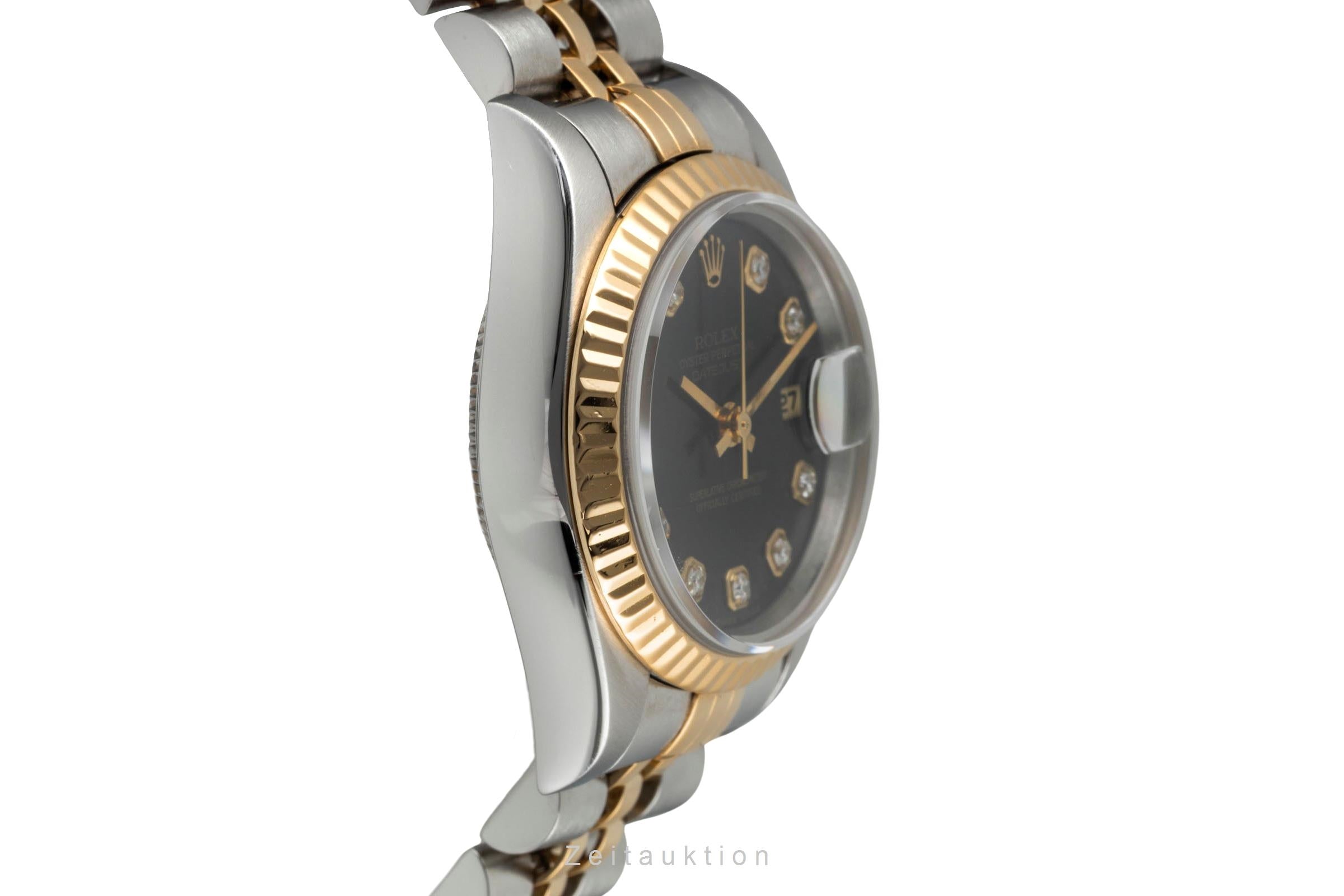 Rolex Lady Datejust Diamond Dial Stahl / Gold Automatik Damen Ref. 69173 B&P  [2604351]